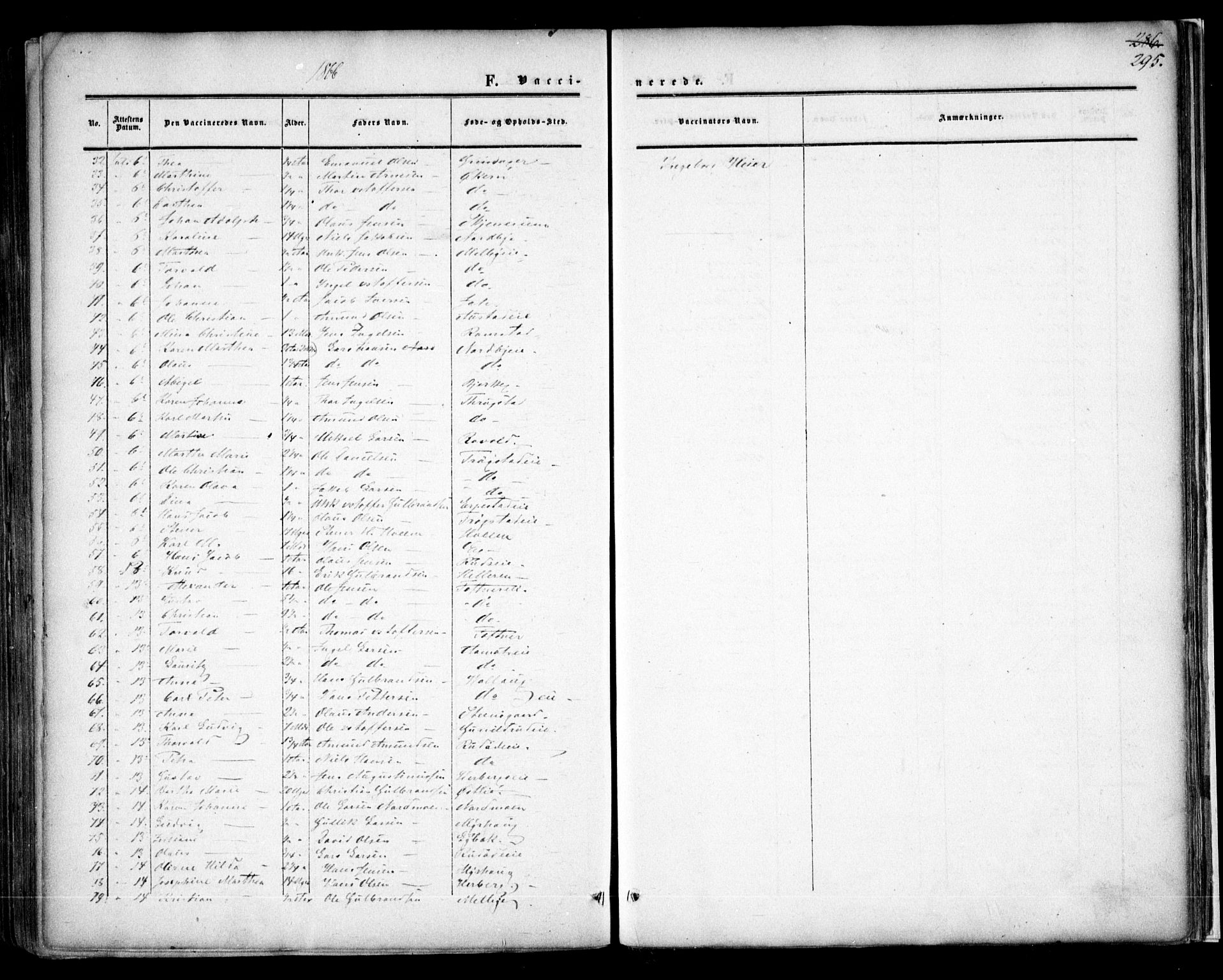Nannestad prestekontor Kirkebøker, AV/SAO-A-10414a/F/Fa/L0012: Ministerialbok nr. I 12, 1860-1872, s. 295