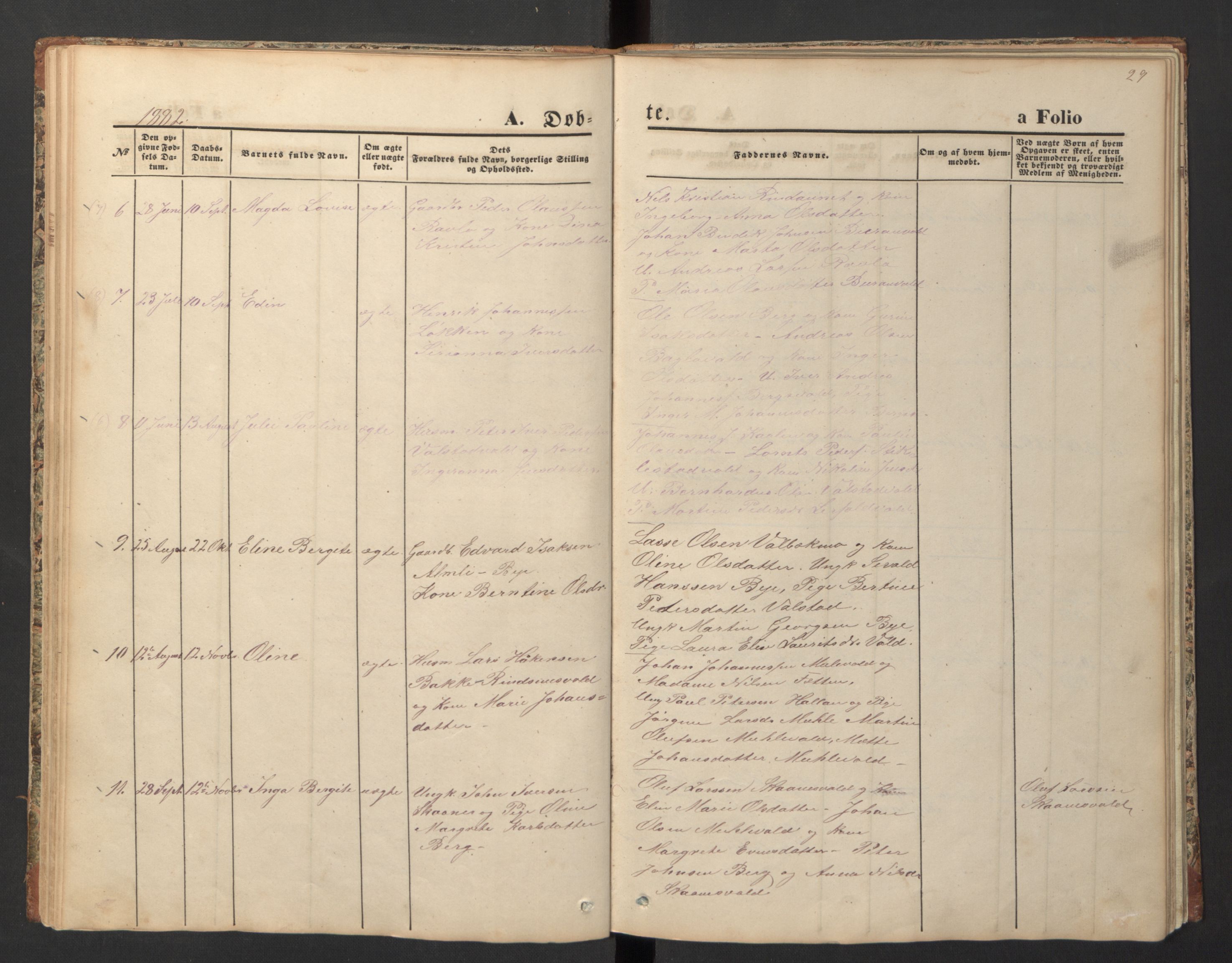 Ministerialprotokoller, klokkerbøker og fødselsregistre - Nord-Trøndelag, SAT/A-1458/726/L0271: Klokkerbok nr. 726C02, 1869-1897, s. 29