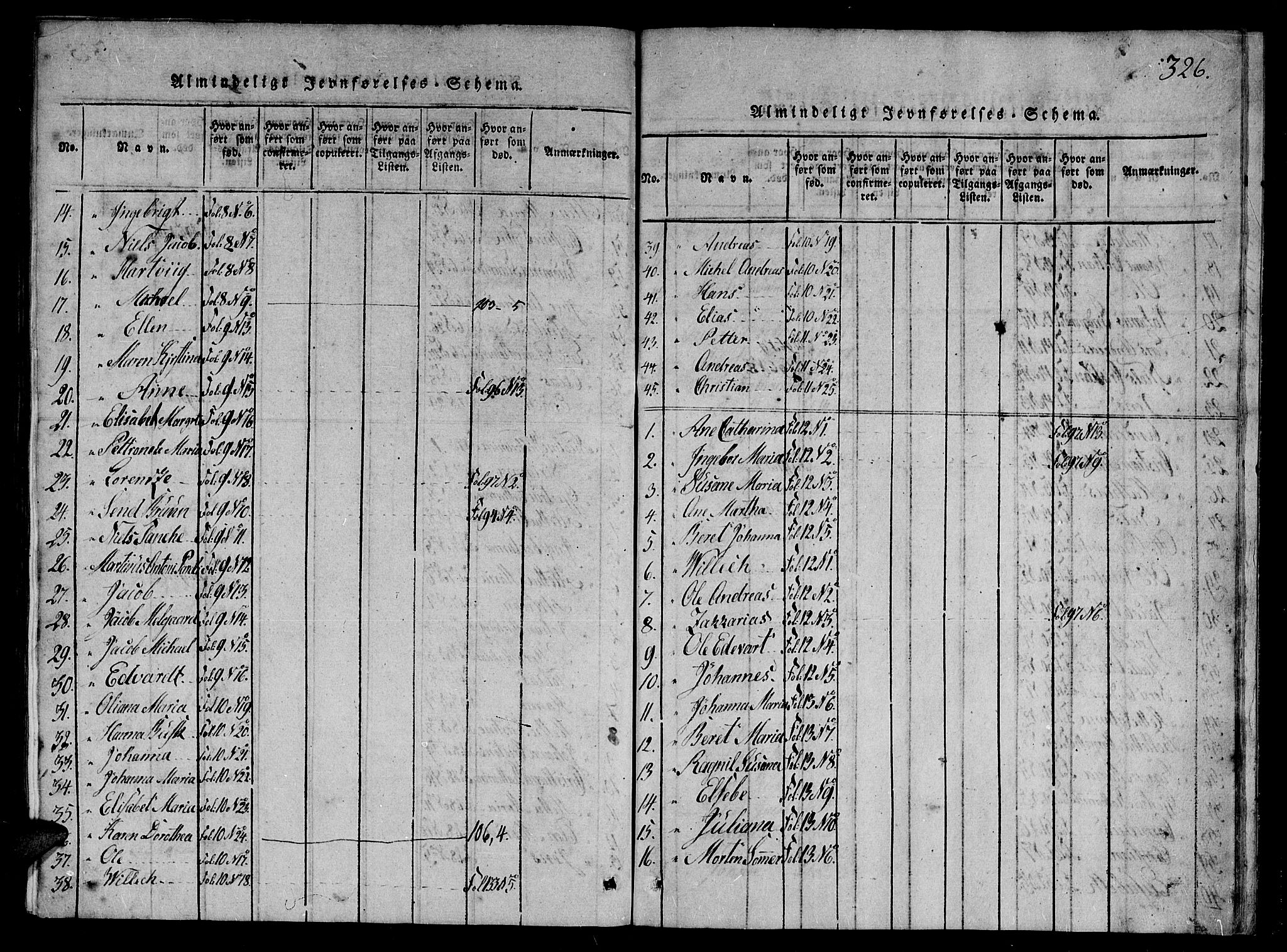 Ministerialprotokoller, klokkerbøker og fødselsregistre - Nord-Trøndelag, AV/SAT-A-1458/784/L0667: Ministerialbok nr. 784A03 /1, 1816-1829, s. 326