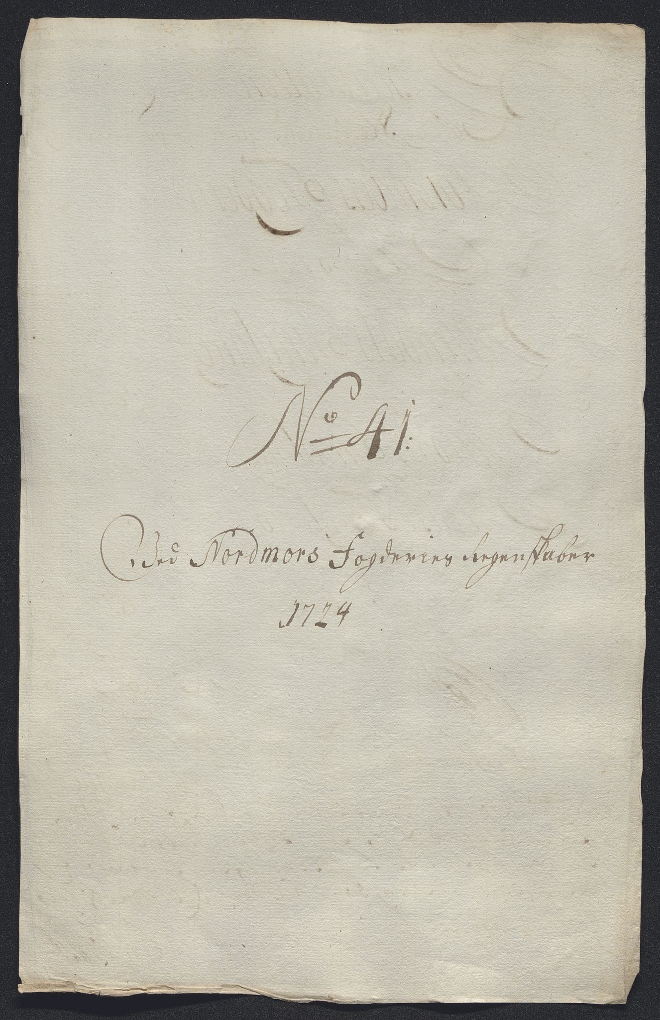 Rentekammeret inntil 1814, Reviderte regnskaper, Fogderegnskap, RA/EA-4092/R56/L3757: Fogderegnskap Nordmøre, 1724, s. 276