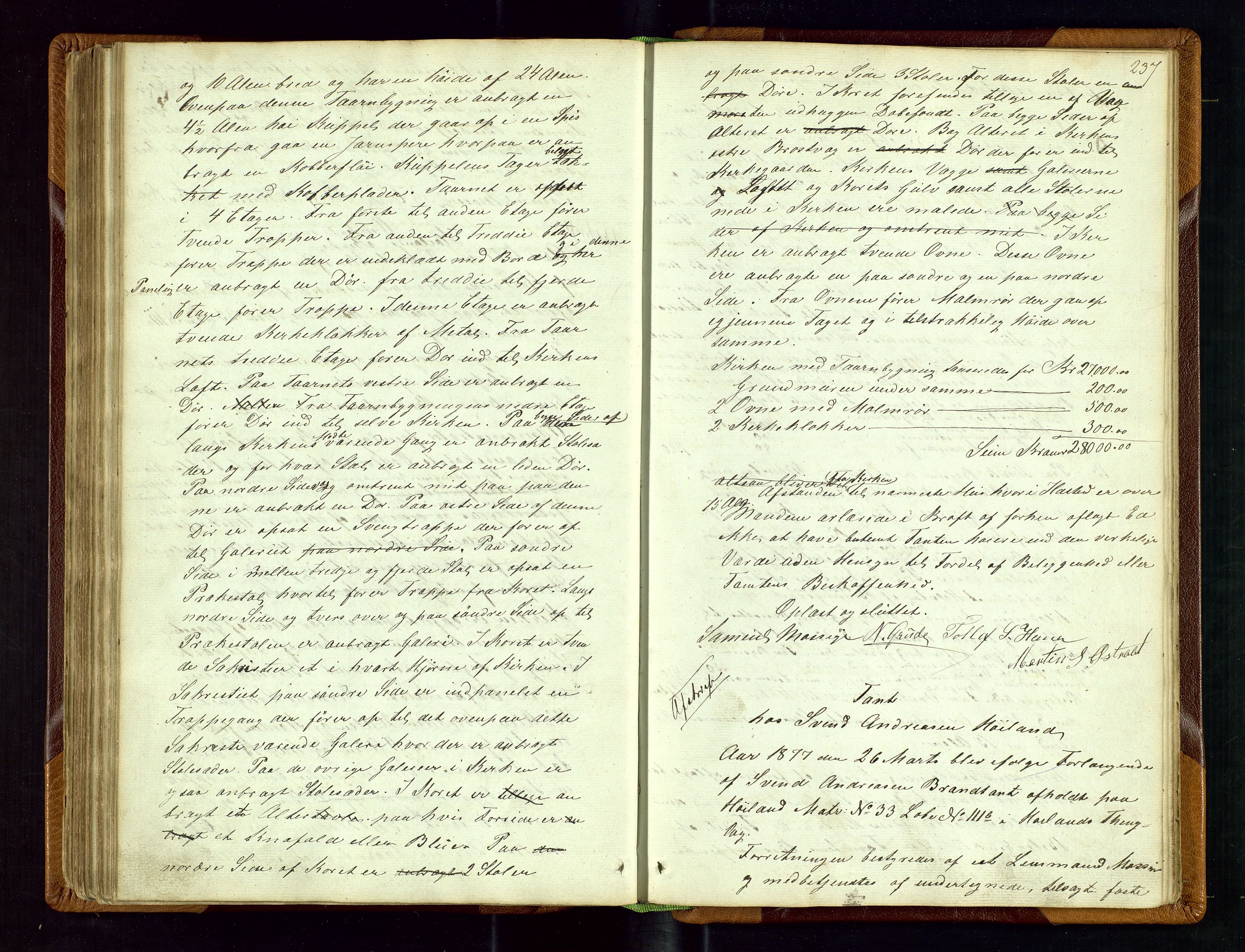 Høyland/Sandnes lensmannskontor, AV/SAST-A-100166/Goa/L0001: Takstprotokoll, 1846-1880, s. 236b-237a