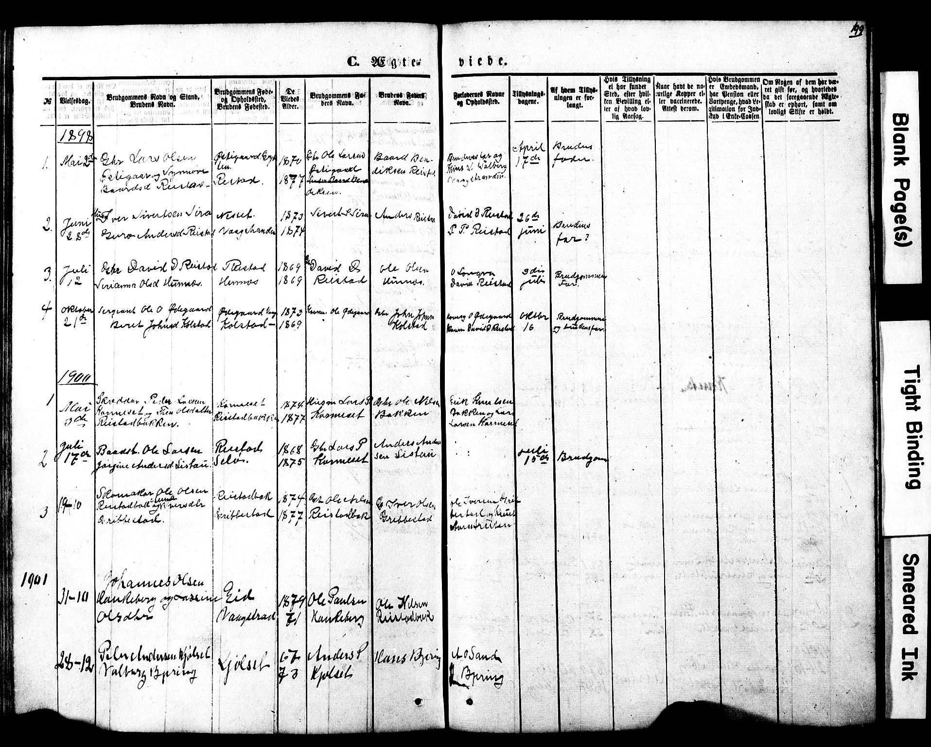 Ministerialprotokoller, klokkerbøker og fødselsregistre - Møre og Romsdal, SAT/A-1454/550/L0618: Klokkerbok nr. 550C01, 1870-1927, s. 199