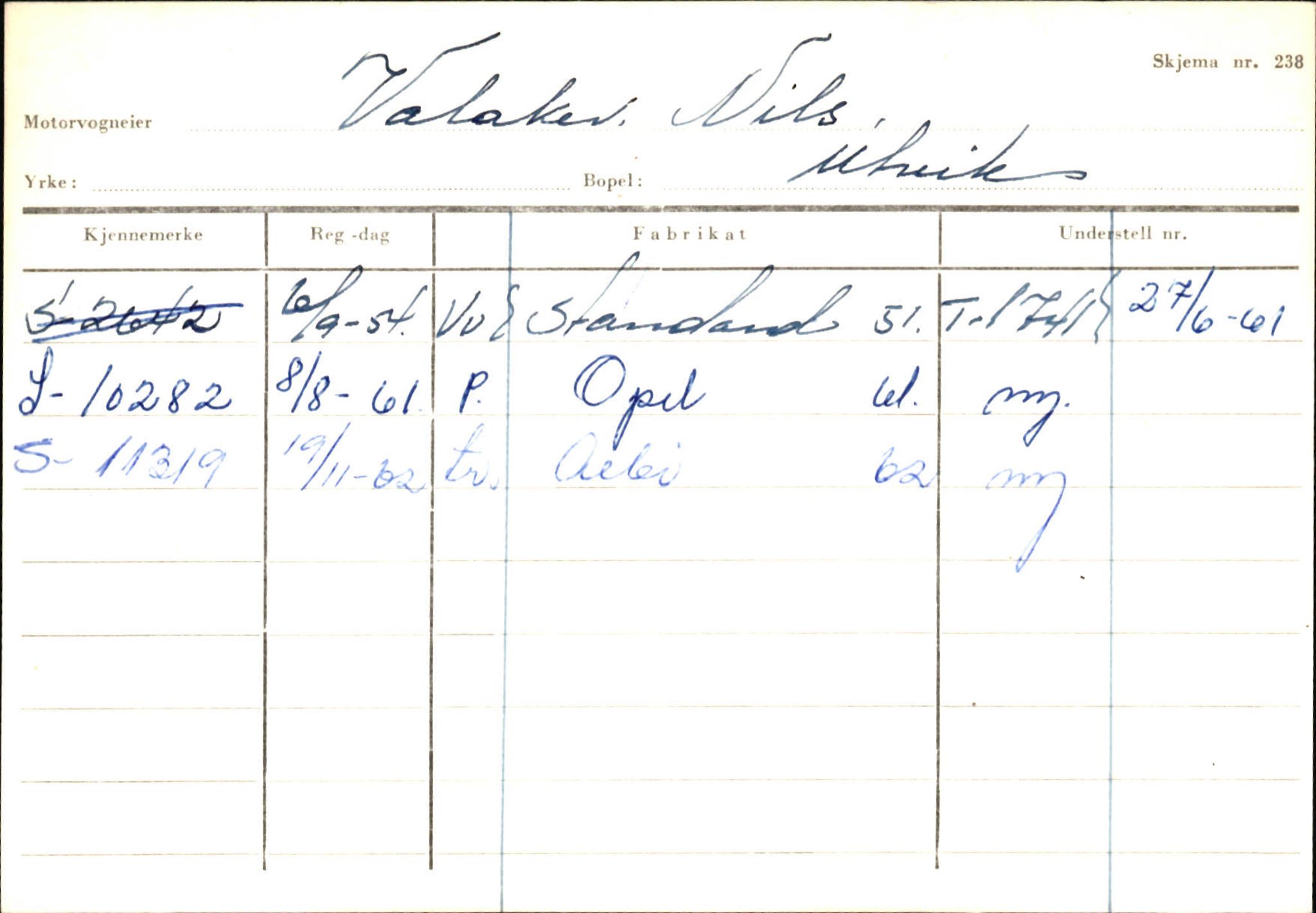 Statens vegvesen, Sogn og Fjordane vegkontor, AV/SAB-A-5301/4/F/L0131: Eigarregister Høyanger P-Å. Stryn S-Å, 1945-1975, s. 2083