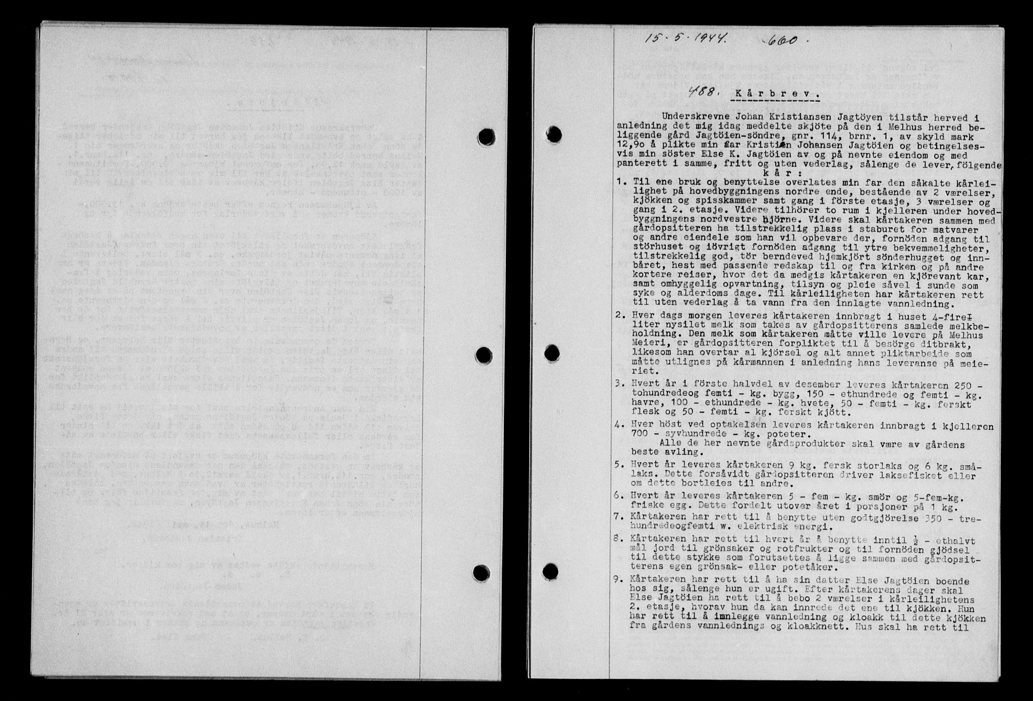 Gauldal sorenskriveri, SAT/A-0014/1/2/2C/L0057: Pantebok nr. 62, 1943-1944, Dagboknr: 488/1944