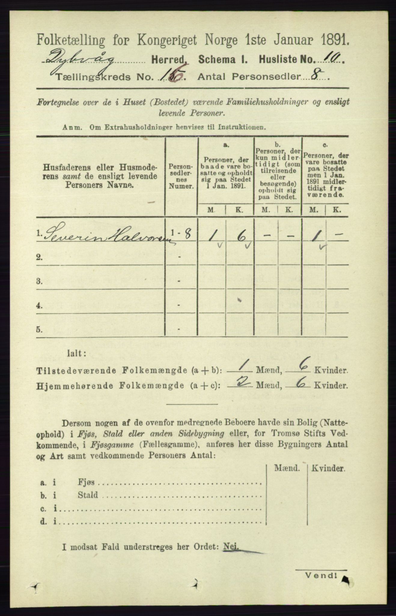 RA, Folketelling 1891 for 0915 Dypvåg herred, 1891, s. 6334