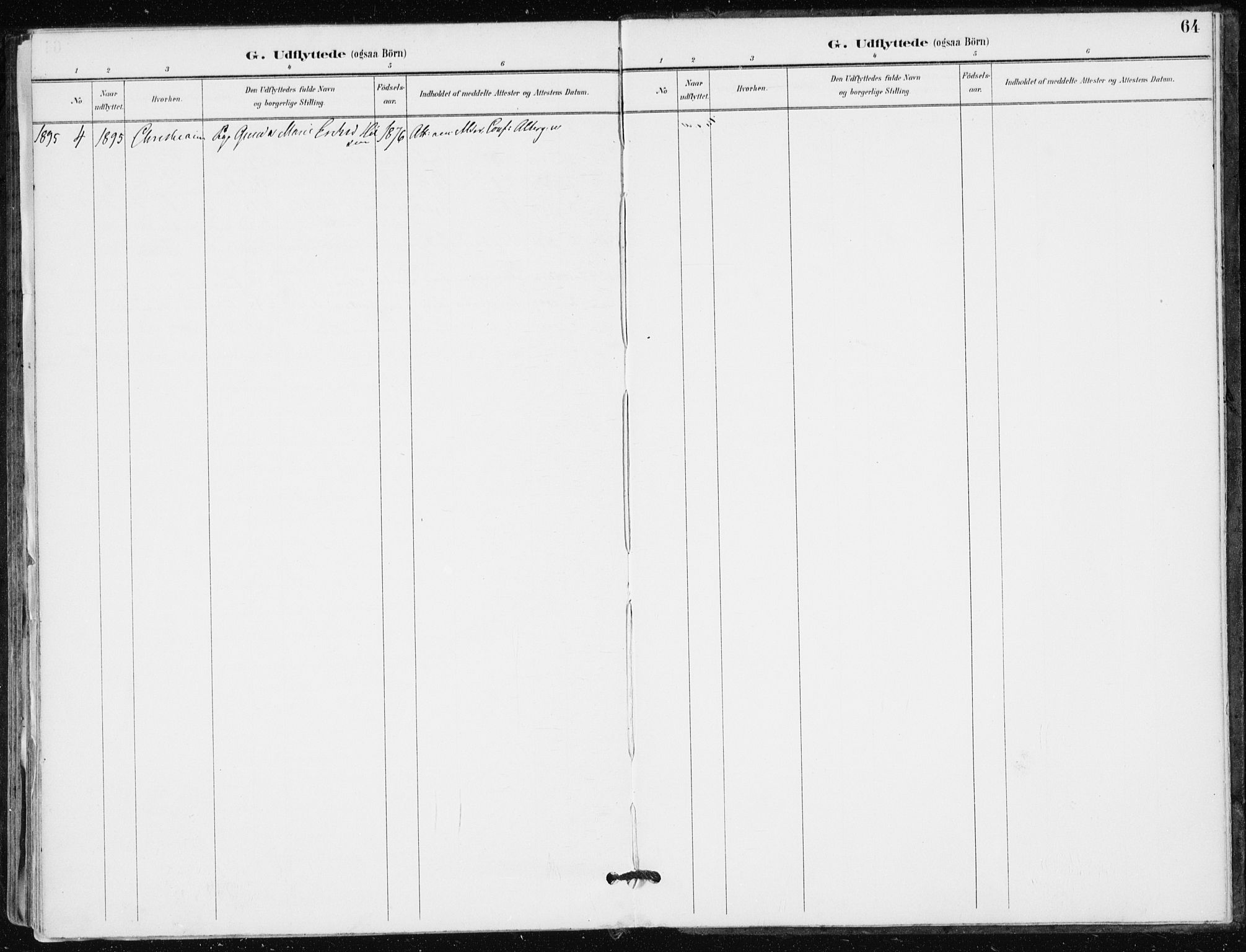 Modum kirkebøker, AV/SAKO-A-234/F/Fa/L0016: Ministerialbok nr. 16, 1890-1899, s. 64