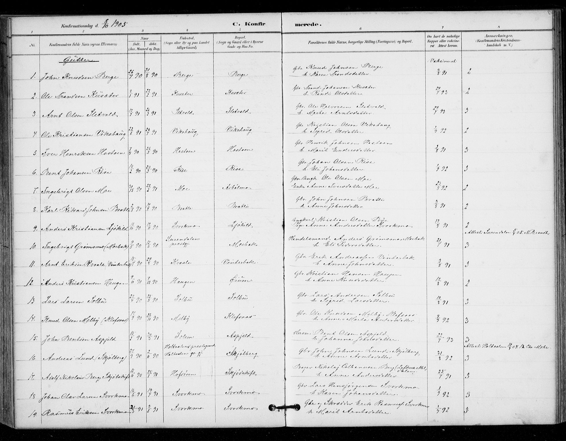 Ministerialprotokoller, klokkerbøker og fødselsregistre - Sør-Trøndelag, AV/SAT-A-1456/671/L0841: Ministerialbok nr. 671A03, 1893-1915