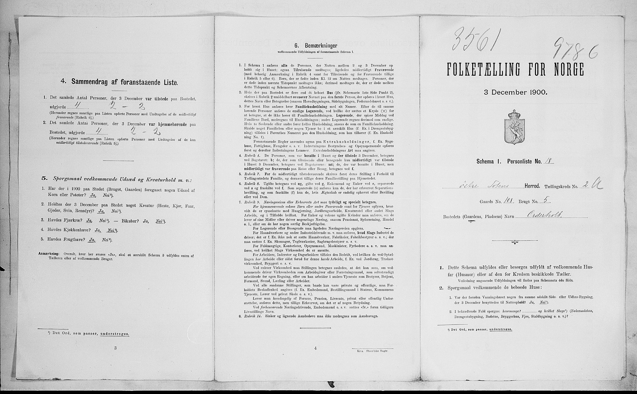 SAH, Folketelling 1900 for 0528 Østre Toten herred, 1900, s. 75