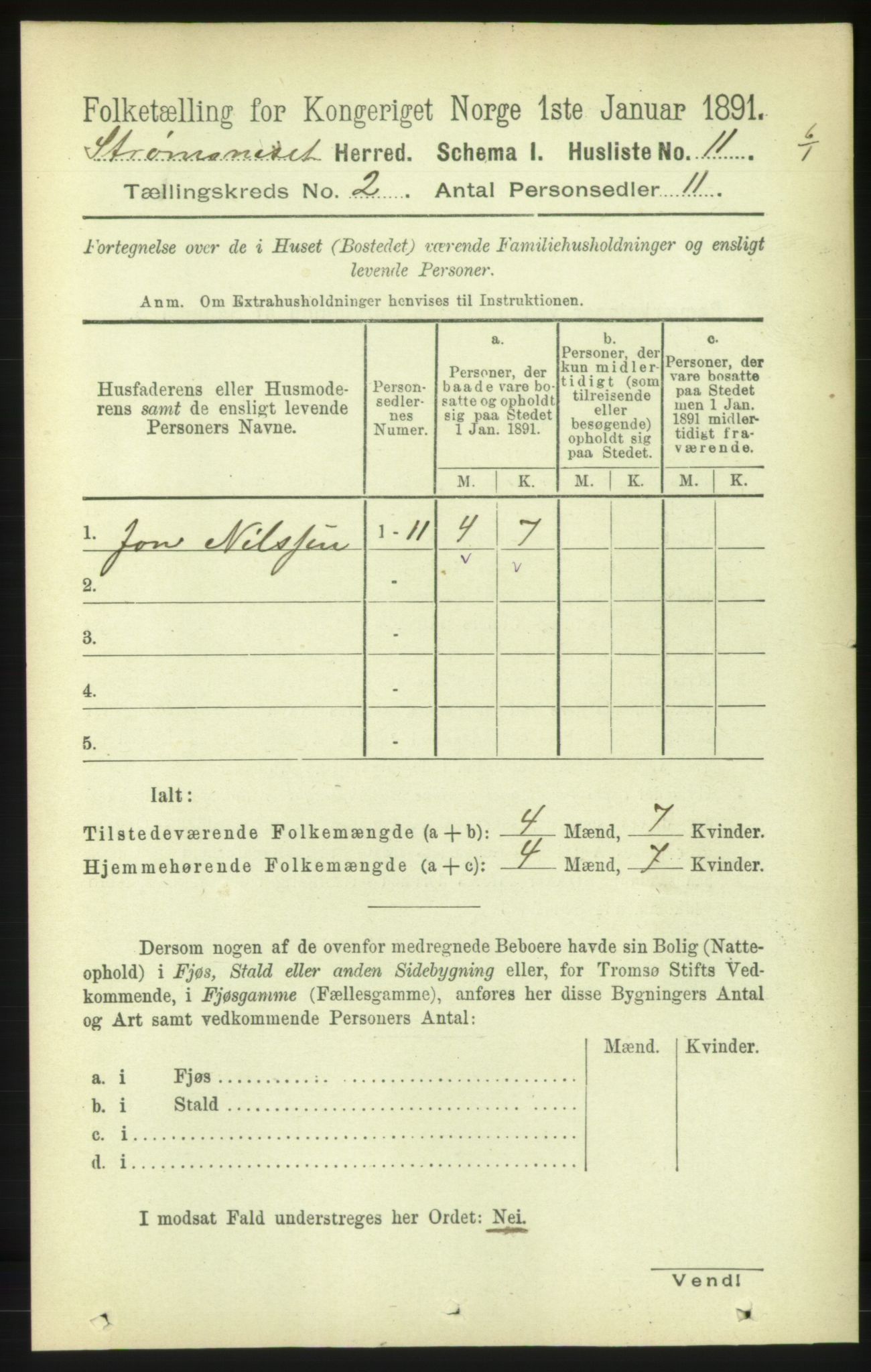 RA, Folketelling 1891 for 1559 Straumsnes herred, 1891, s. 193