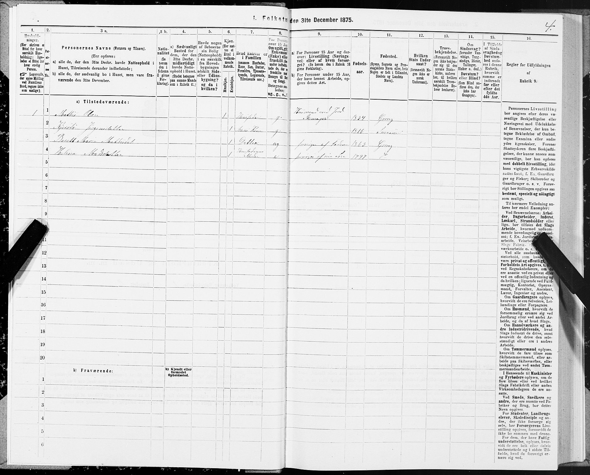 SAT, Folketelling 1875 for 1742P Grong prestegjeld, 1875, s. 1004