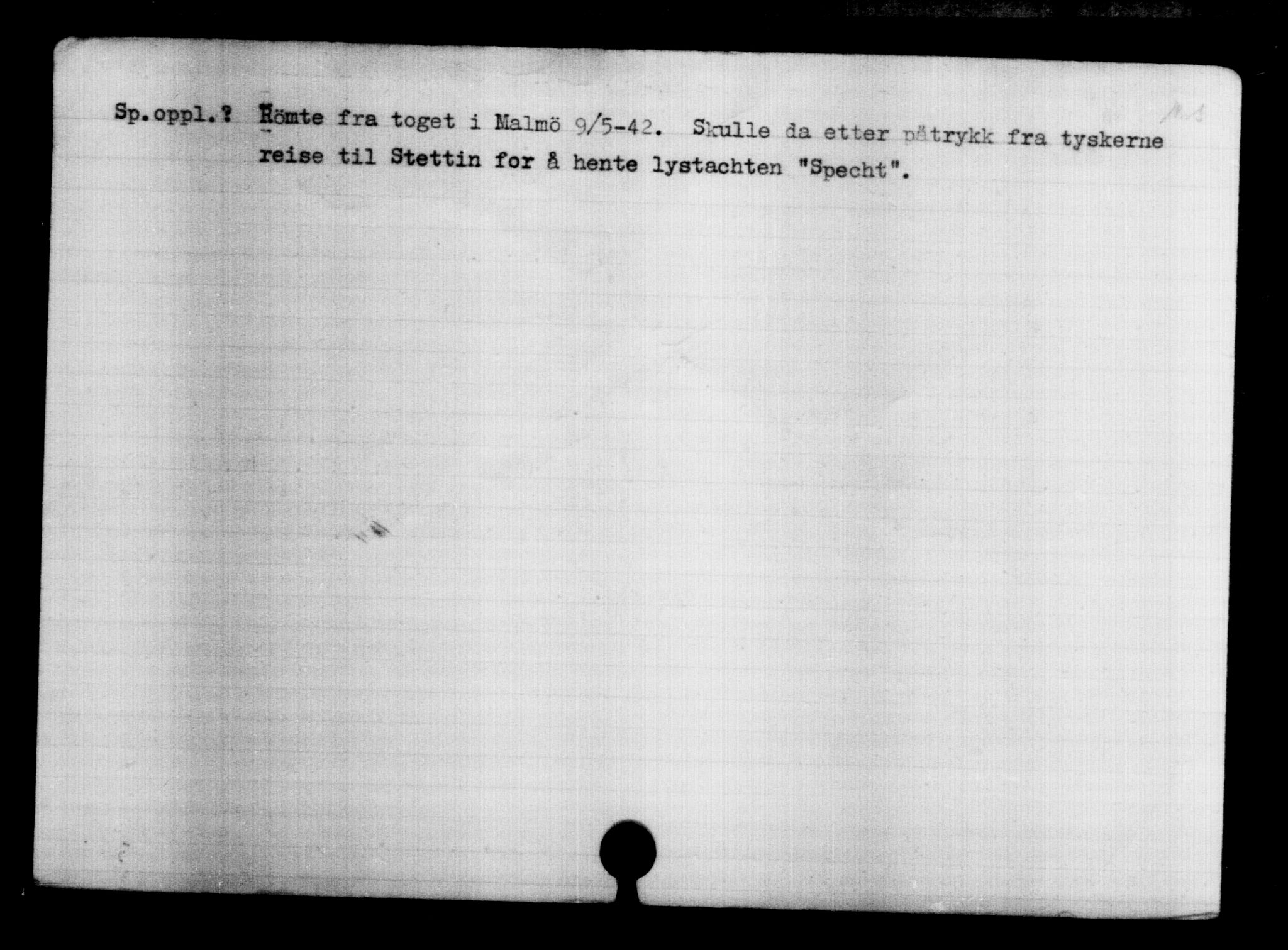 Den Kgl. Norske Legasjons Flyktningskontor, RA/S-6753/V/Va/L0004: Kjesäterkartoteket.  Flyktningenr. 3496-6610, 1940-1945, s. 1312