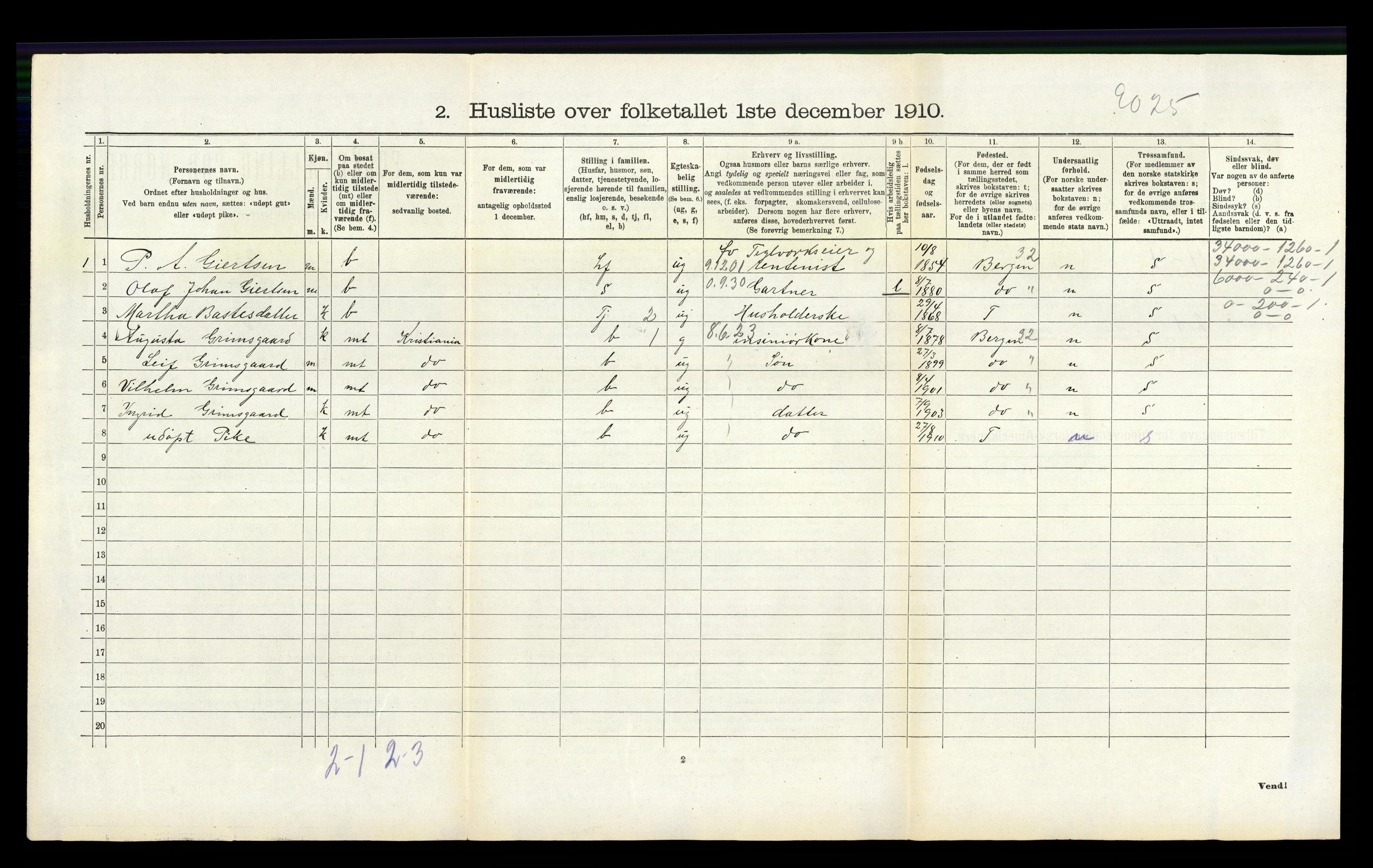RA, Folketelling 1910 for 1254 Hamre herred, 1910, s. 275