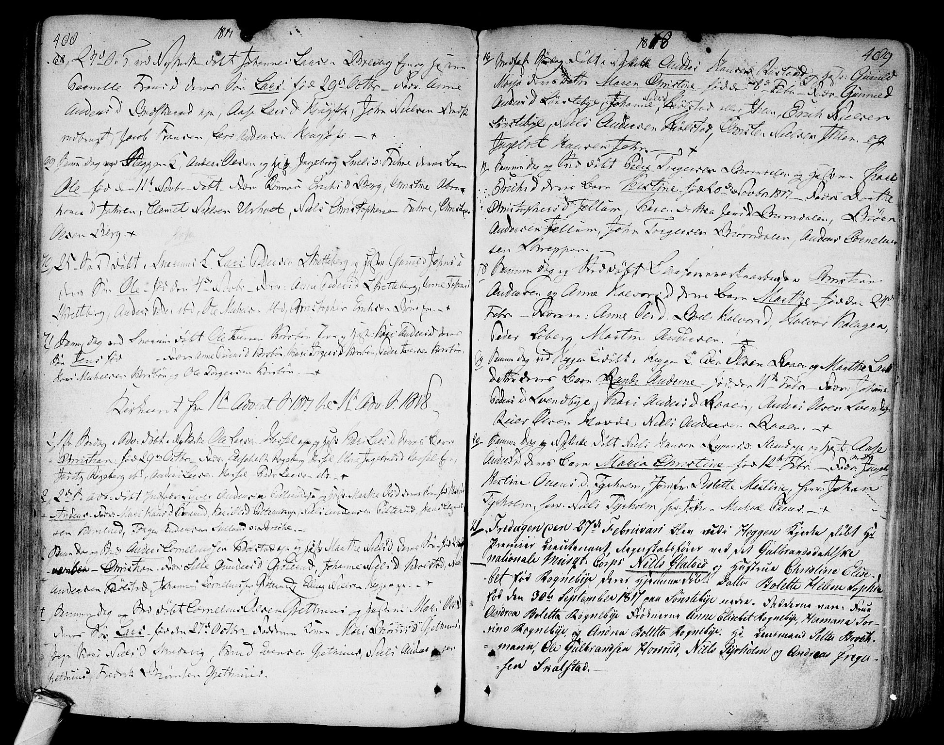 Modum kirkebøker, AV/SAKO-A-234/F/Fa/L0003: Ministerialbok nr. 3, 1783-1819, s. 488-489