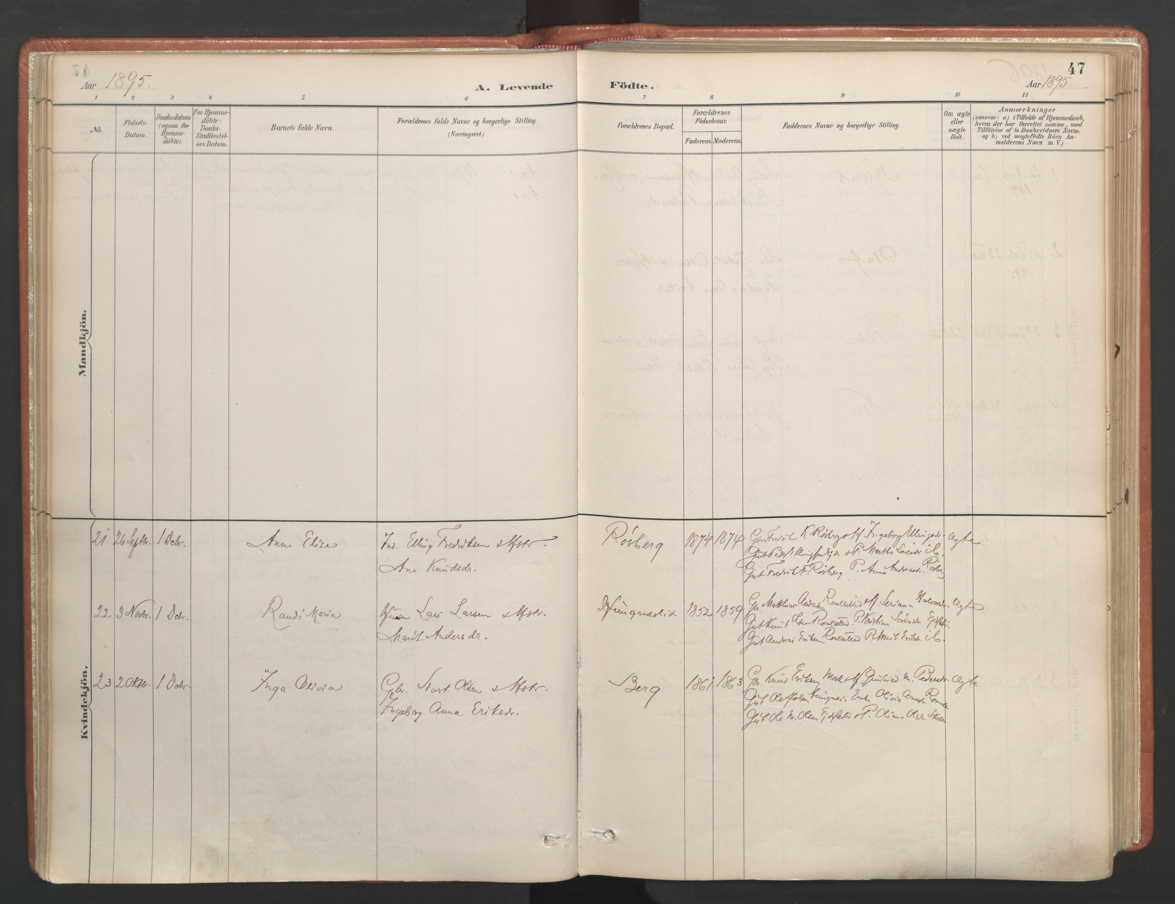 Ministerialprotokoller, klokkerbøker og fødselsregistre - Møre og Romsdal, AV/SAT-A-1454/557/L0682: Ministerialbok nr. 557A04, 1887-1970, s. 47