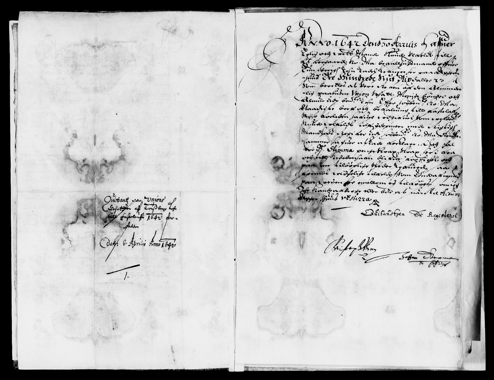 Rentekammeret inntil 1814, Reviderte regnskaper, Lensregnskaper, AV/RA-EA-5023/R/Rb/Rbo/L0022: Tønsberg len, 1641-1642