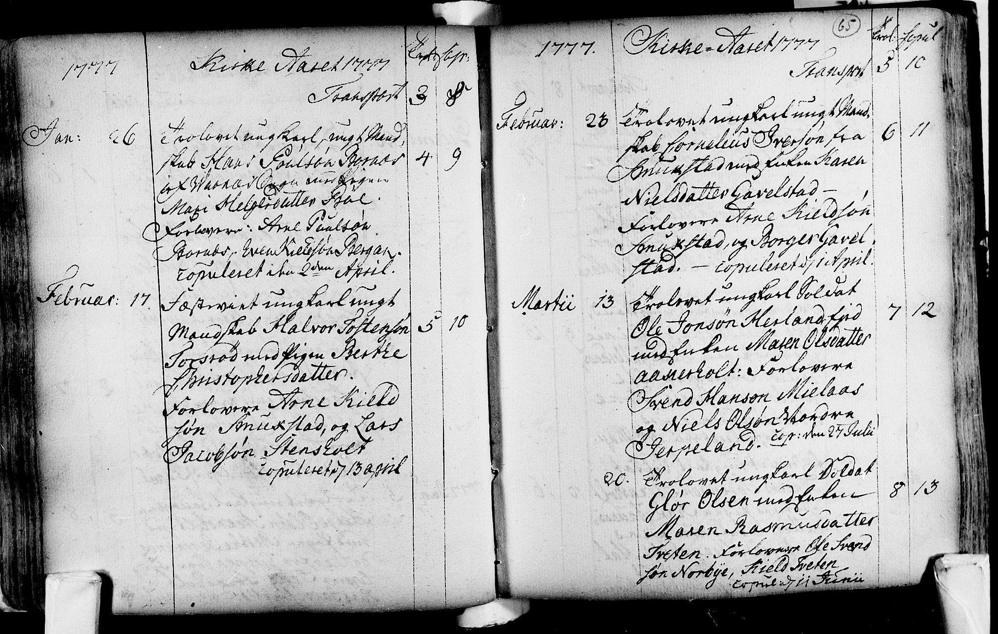 Lardal kirkebøker, SAKO/A-350/F/Fa/L0004: Ministerialbok nr. i 4, 1733-1815, s. 65
