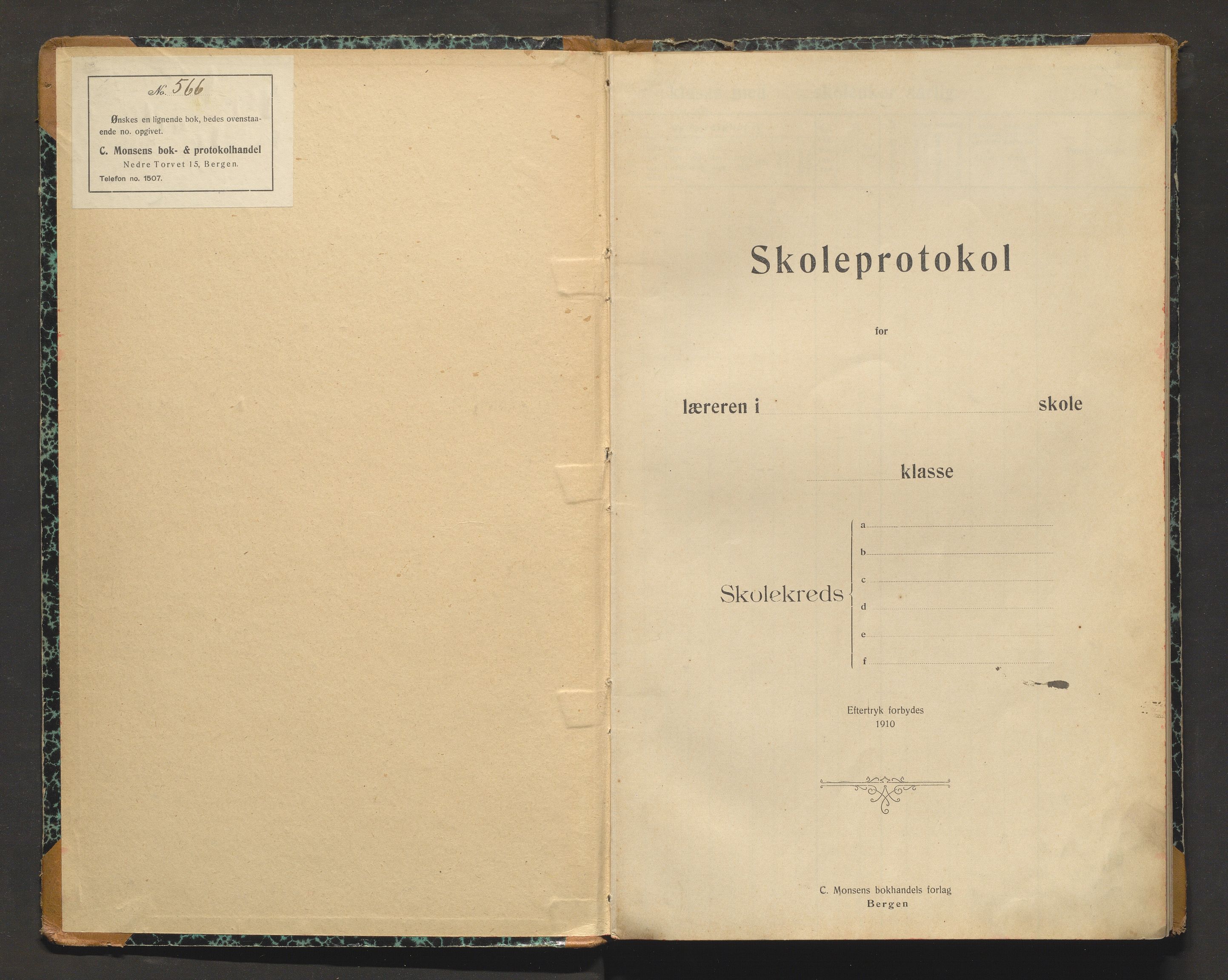 Samnanger kommune. Barneskulane, IKAH/1242-231/F/Fa/L0020: Skuleprotokoll for Tysse skule, 1914-1928