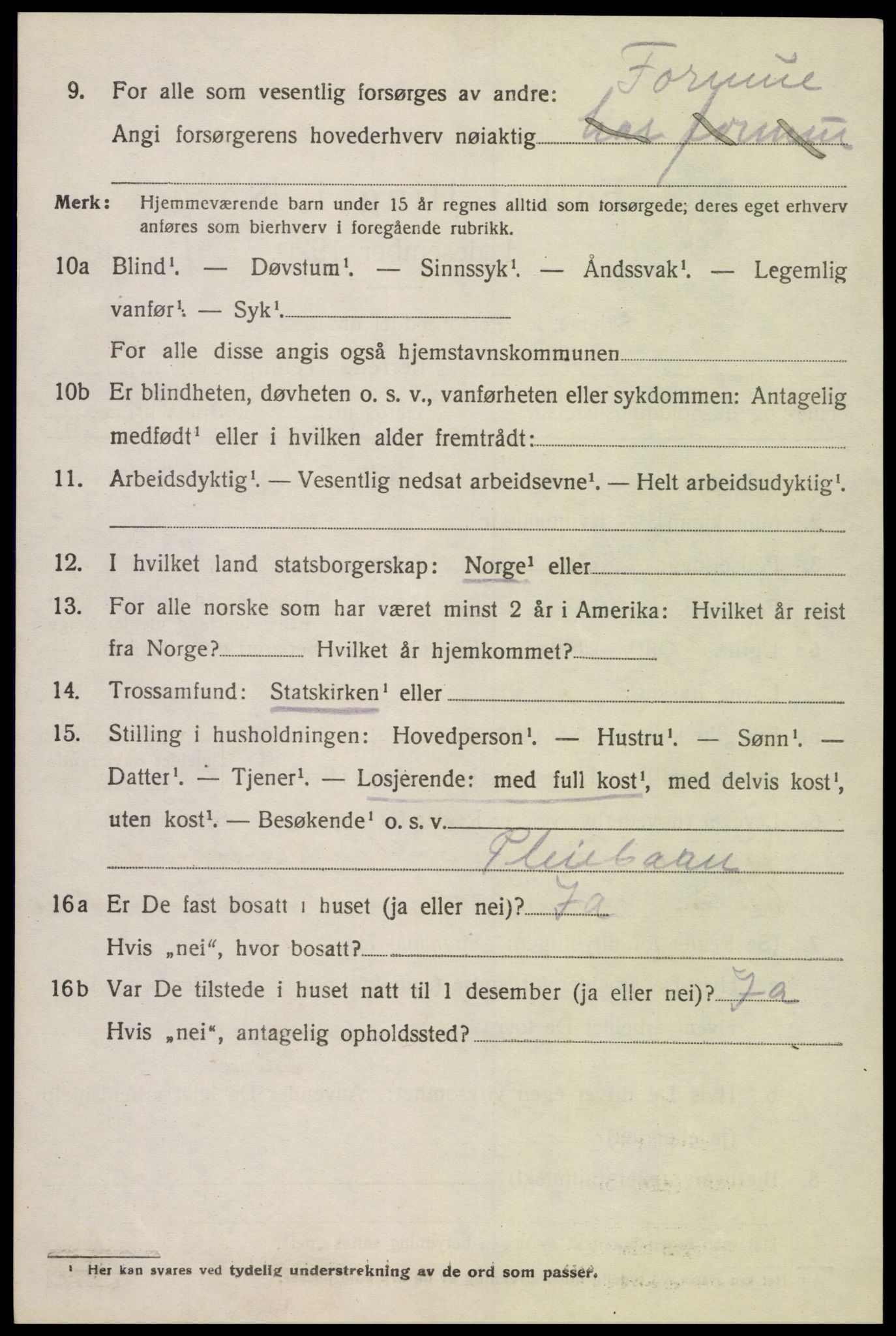 SAK, Folketelling 1920 for 1017 Greipstad herred, 1920, s. 2077