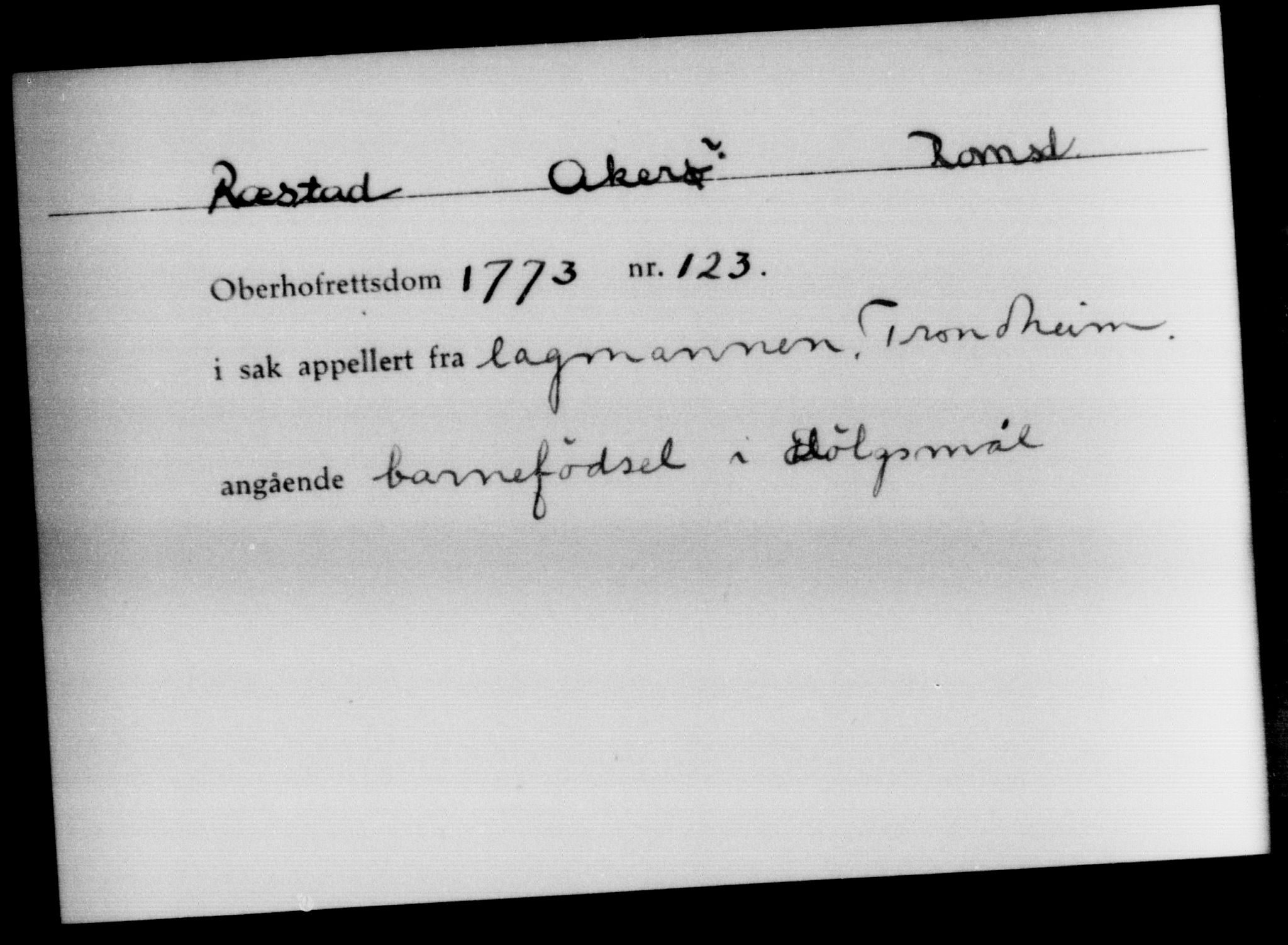 Overhoffretten 1667-1797, AV/RA-EA-2884, 1705