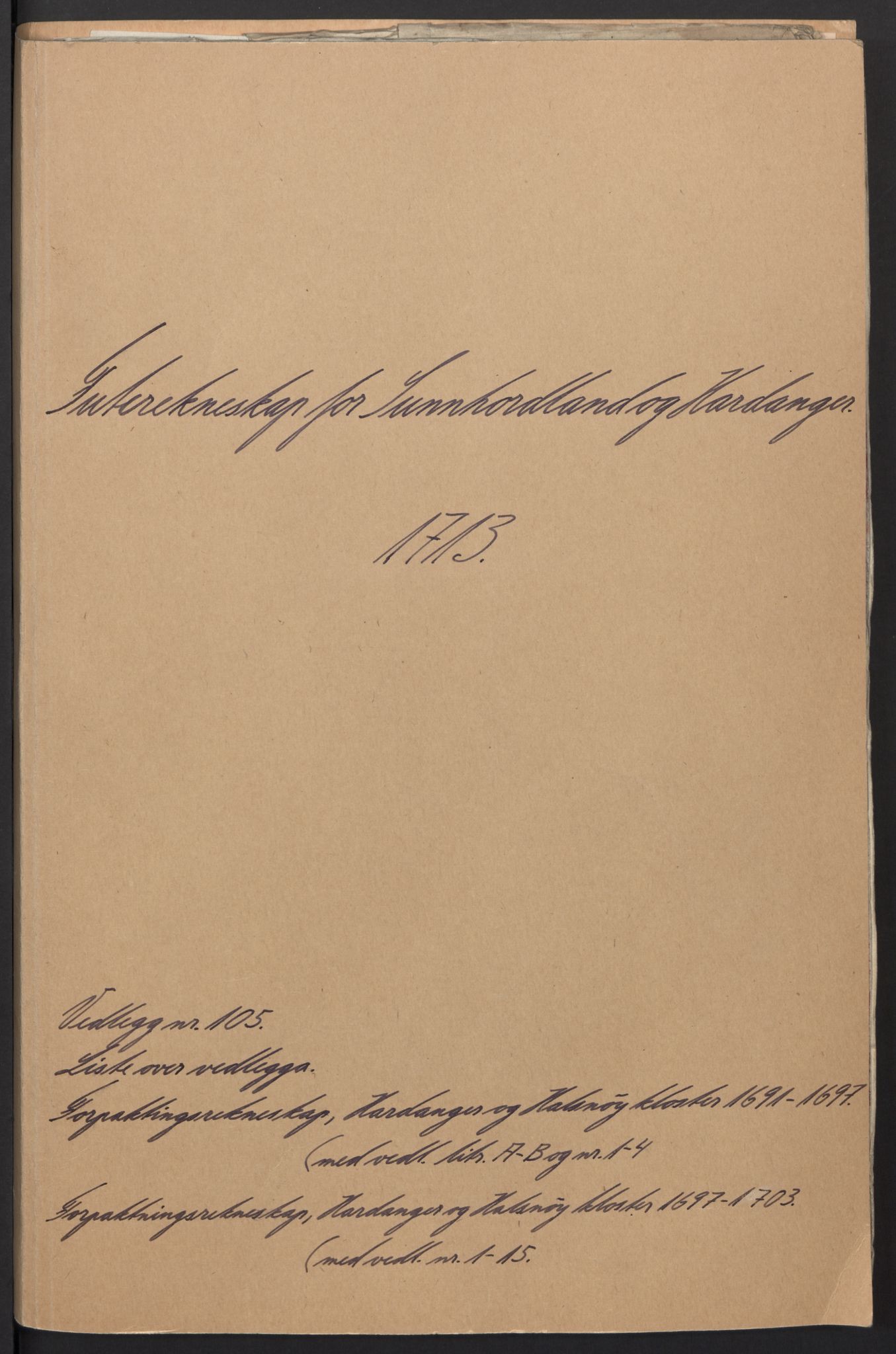 Rentekammeret inntil 1814, Reviderte regnskaper, Fogderegnskap, RA/EA-4092/R48/L2989: Fogderegnskap Sunnhordland og Hardanger, 1713, s. 477
