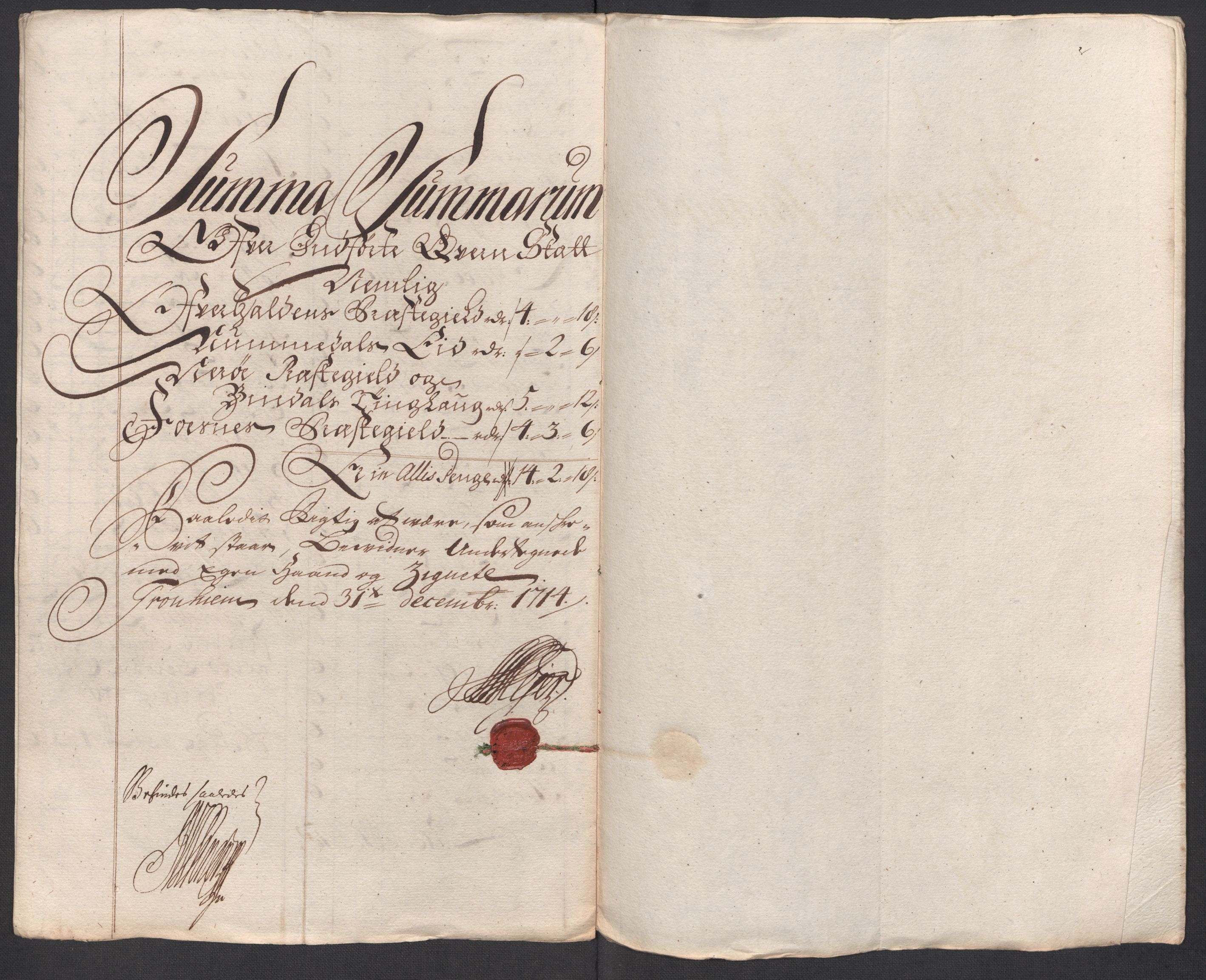 Rentekammeret inntil 1814, Reviderte regnskaper, Fogderegnskap, AV/RA-EA-4092/R64/L4435: Fogderegnskap Namdal, 1714, s. 106