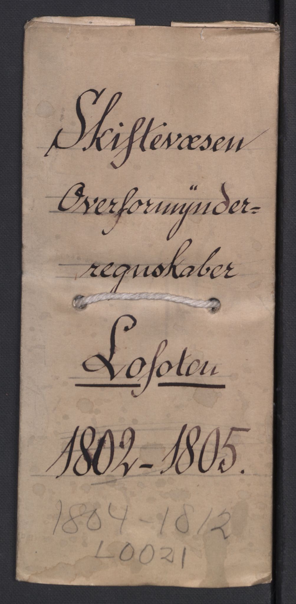 Danske Kanselli 1800-1814, RA/EA-3024/K/Kk/Kkb8/L0021: Lofoten sorenskriveri, 1804-1812, s. 1