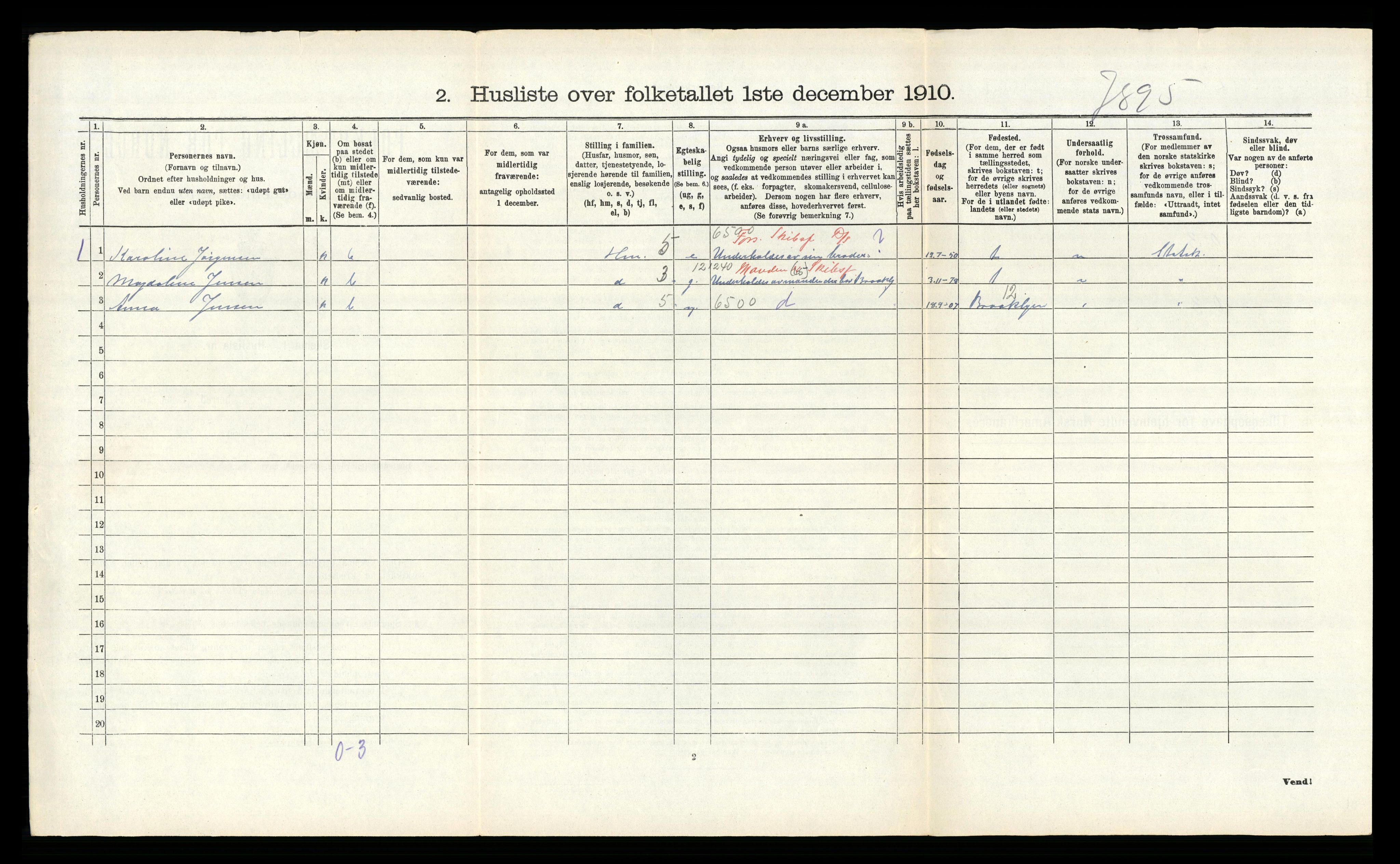 RA, Folketelling 1910 for 0921 Tromøy herred, 1910, s. 817