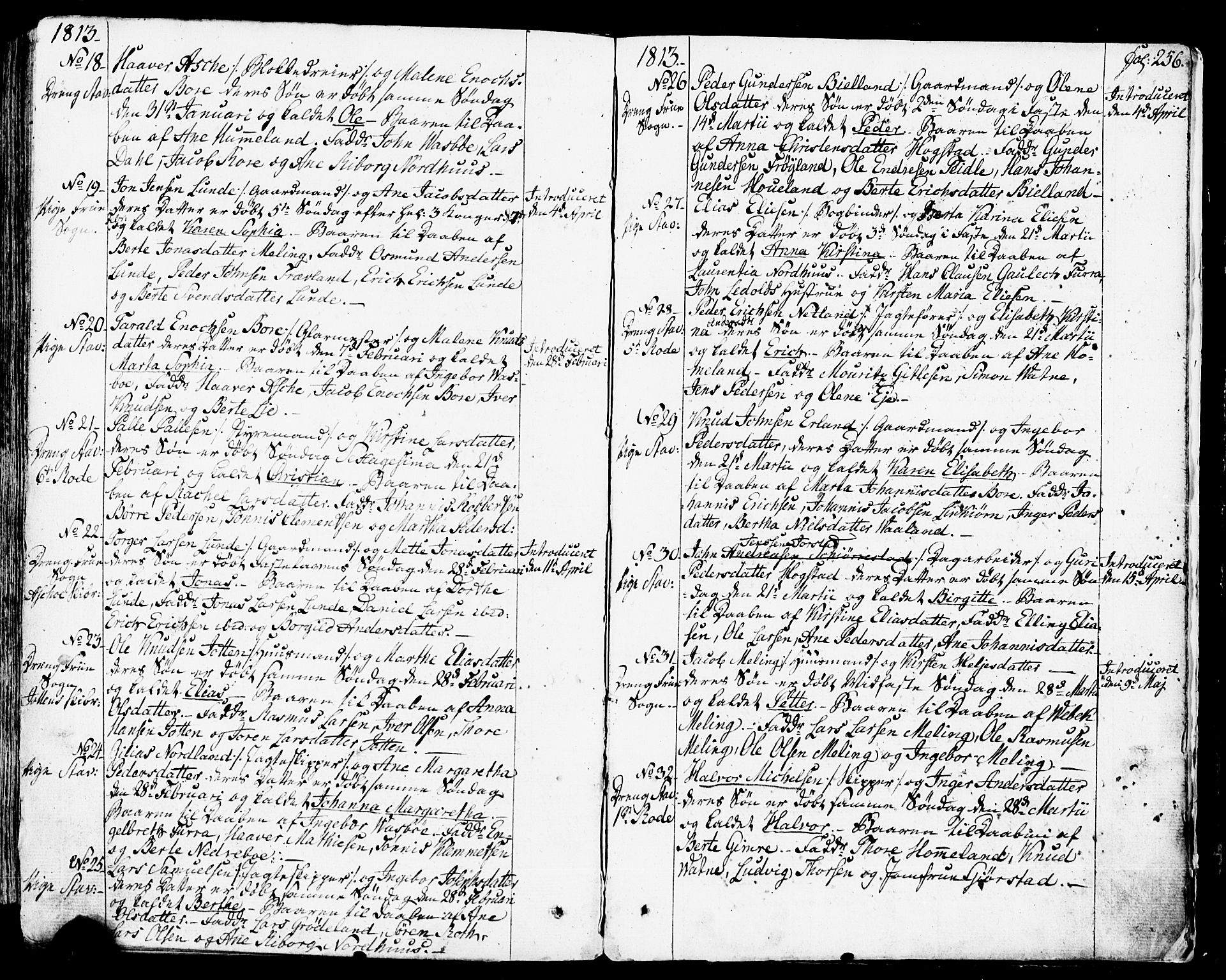 Domkirken sokneprestkontor, AV/SAST-A-101812/001/30/30BB/L0007: Klokkerbok nr. B 7, 1791-1813, s. 256