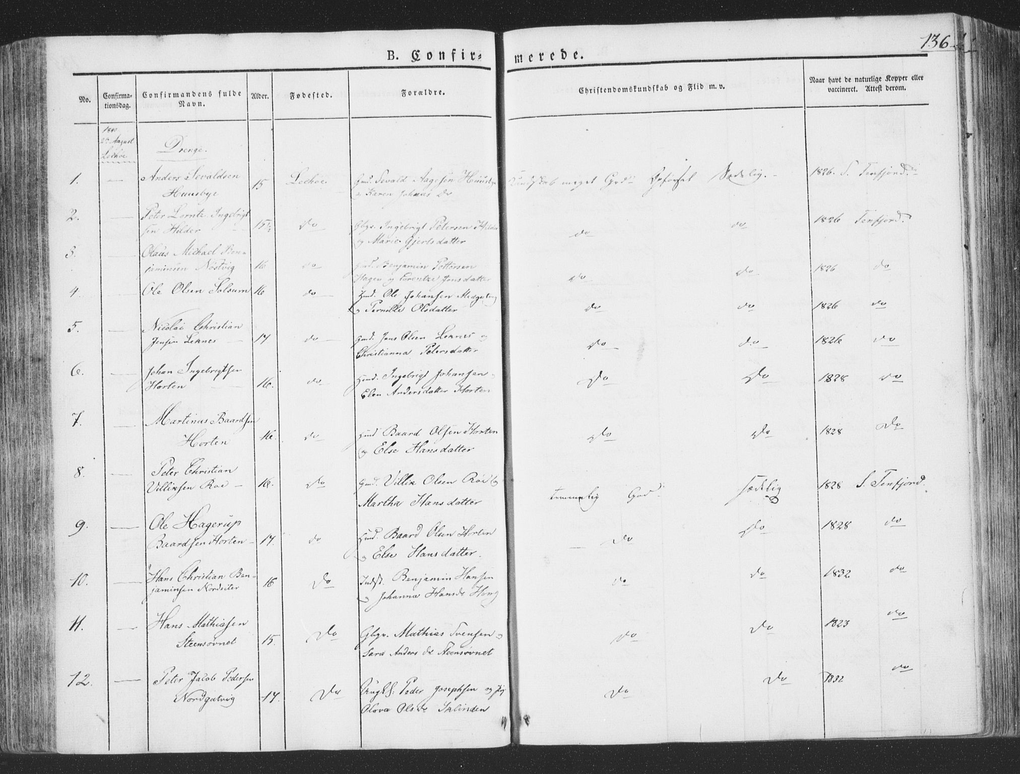 Ministerialprotokoller, klokkerbøker og fødselsregistre - Nord-Trøndelag, AV/SAT-A-1458/780/L0639: Ministerialbok nr. 780A04, 1830-1844, s. 136