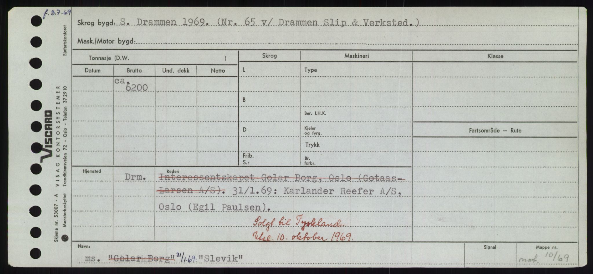 Sjøfartsdirektoratet med forløpere, Skipsmålingen, RA/S-1627/H/Hd/L0034: Fartøy, Sk-Slå, s. 465