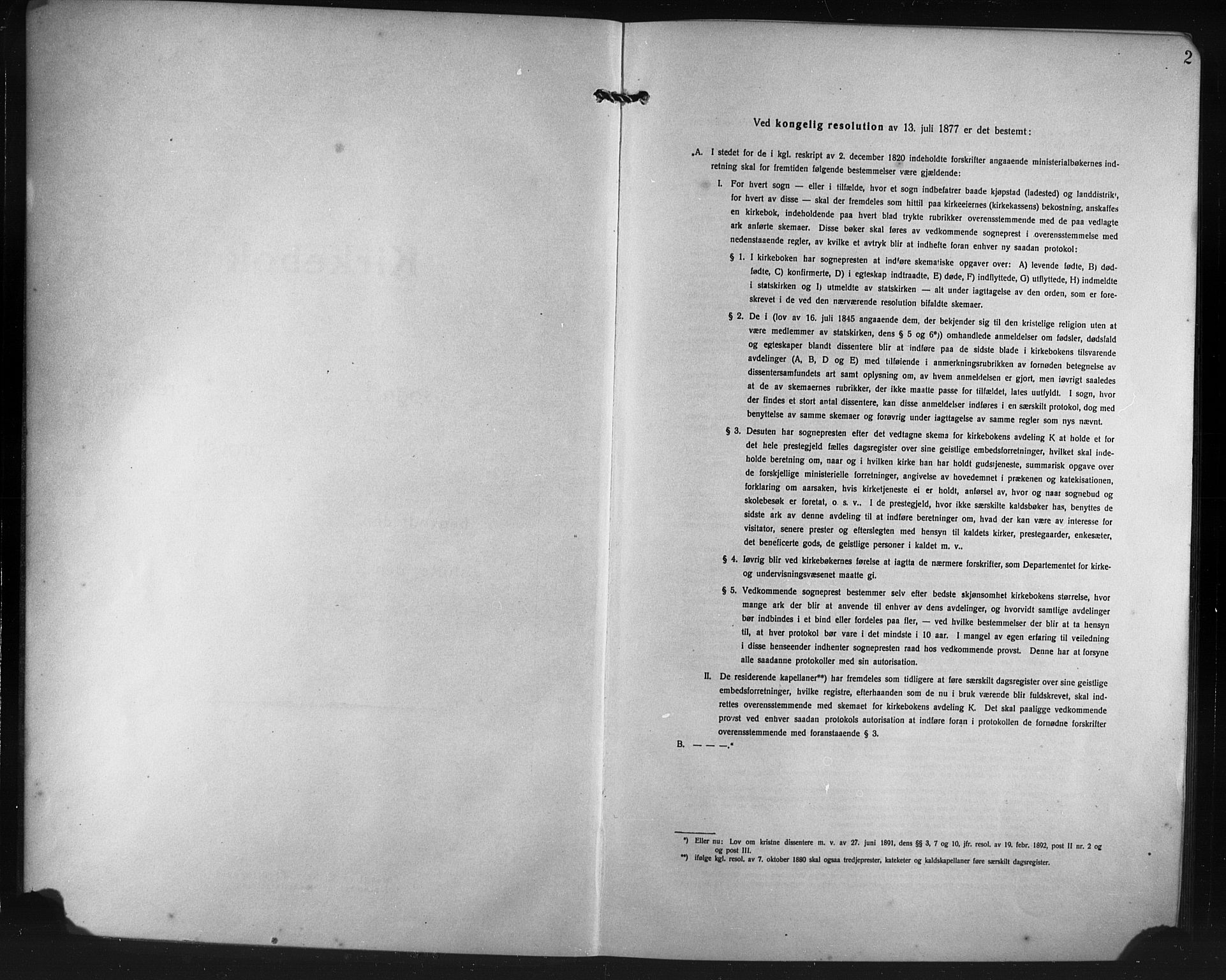 Haugesund sokneprestkontor, AV/SAST-A -101863/H/Ha/Hab/L0010: Klokkerbok nr. B 10, 1920-1931, s. 2