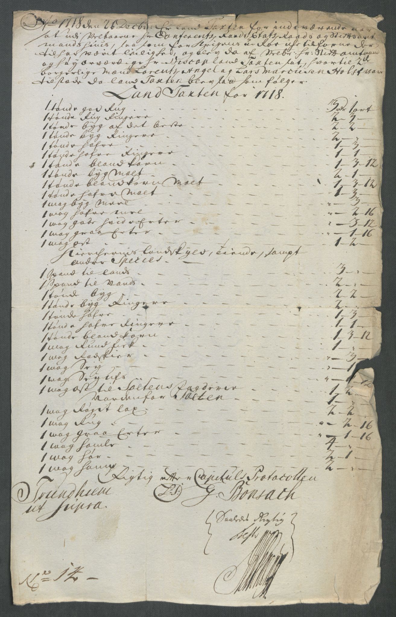 Rentekammeret inntil 1814, Reviderte regnskaper, Fogderegnskap, RA/EA-4092/R62/L4208: Fogderegnskap Stjørdal og Verdal, 1718, s. 218