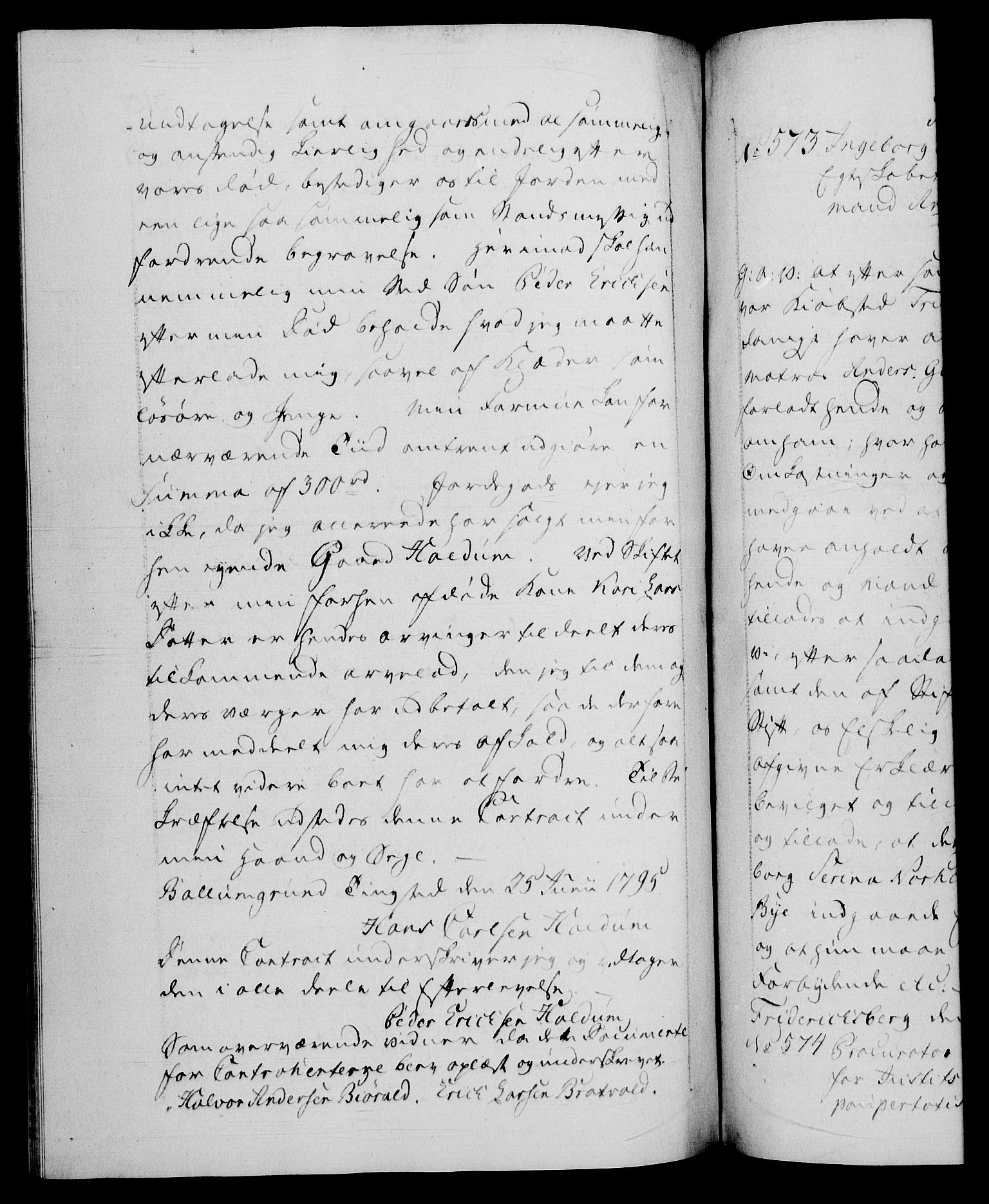 Danske Kanselli 1572-1799, RA/EA-3023/F/Fc/Fca/Fcaa/L0056: Norske registre, 1795-1796, s. 310b
