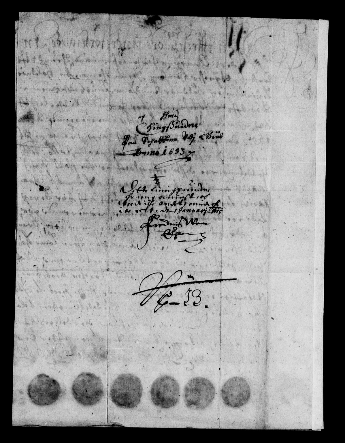 Rentekammeret inntil 1814, Reviderte regnskaper, Lensregnskaper, RA/EA-5023/R/Rb/Rbw/L0112: Trondheim len, 1653