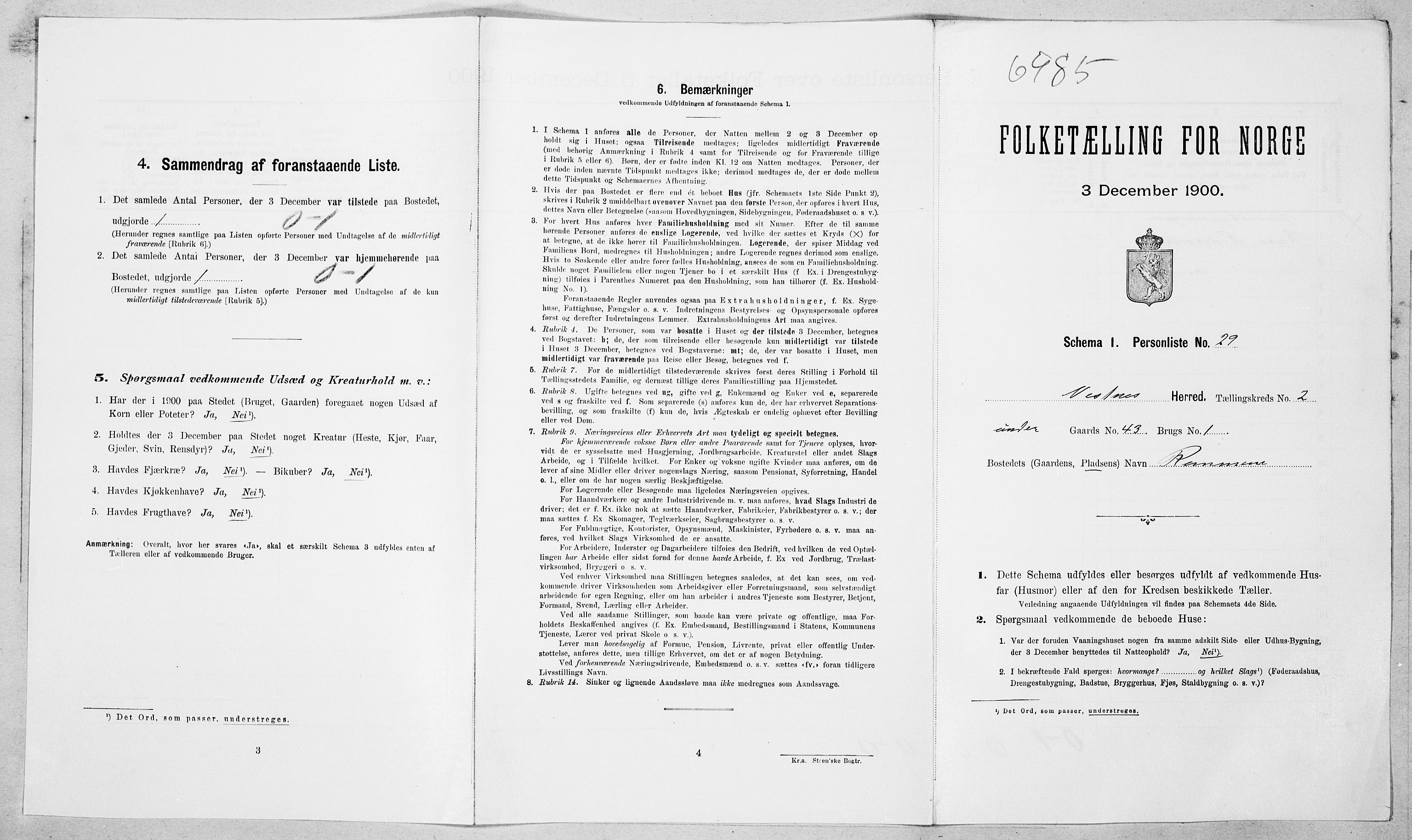 SAT, Folketelling 1900 for 1535 Vestnes herred, 1900, s. 221