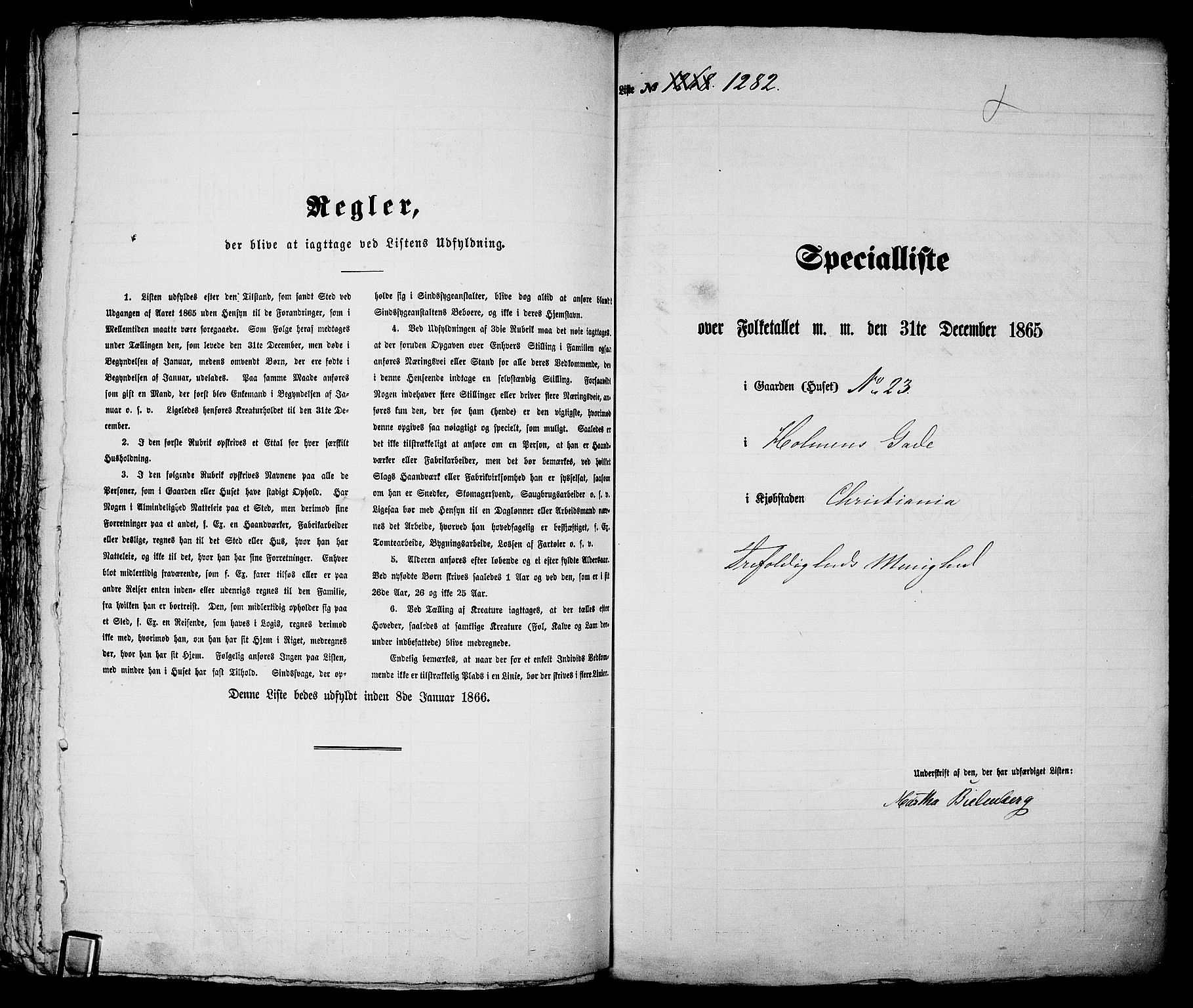 RA, Folketelling 1865 for 0301 Kristiania kjøpstad, 1865, s. 2906