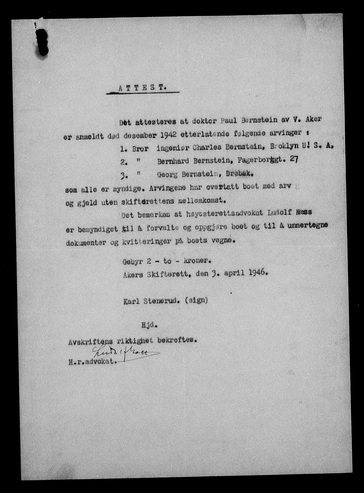 Justisdepartementet, Tilbakeføringskontoret for inndratte formuer, AV/RA-S-1564/H/Hc/Hcc/L0923: --, 1945-1947, s. 441