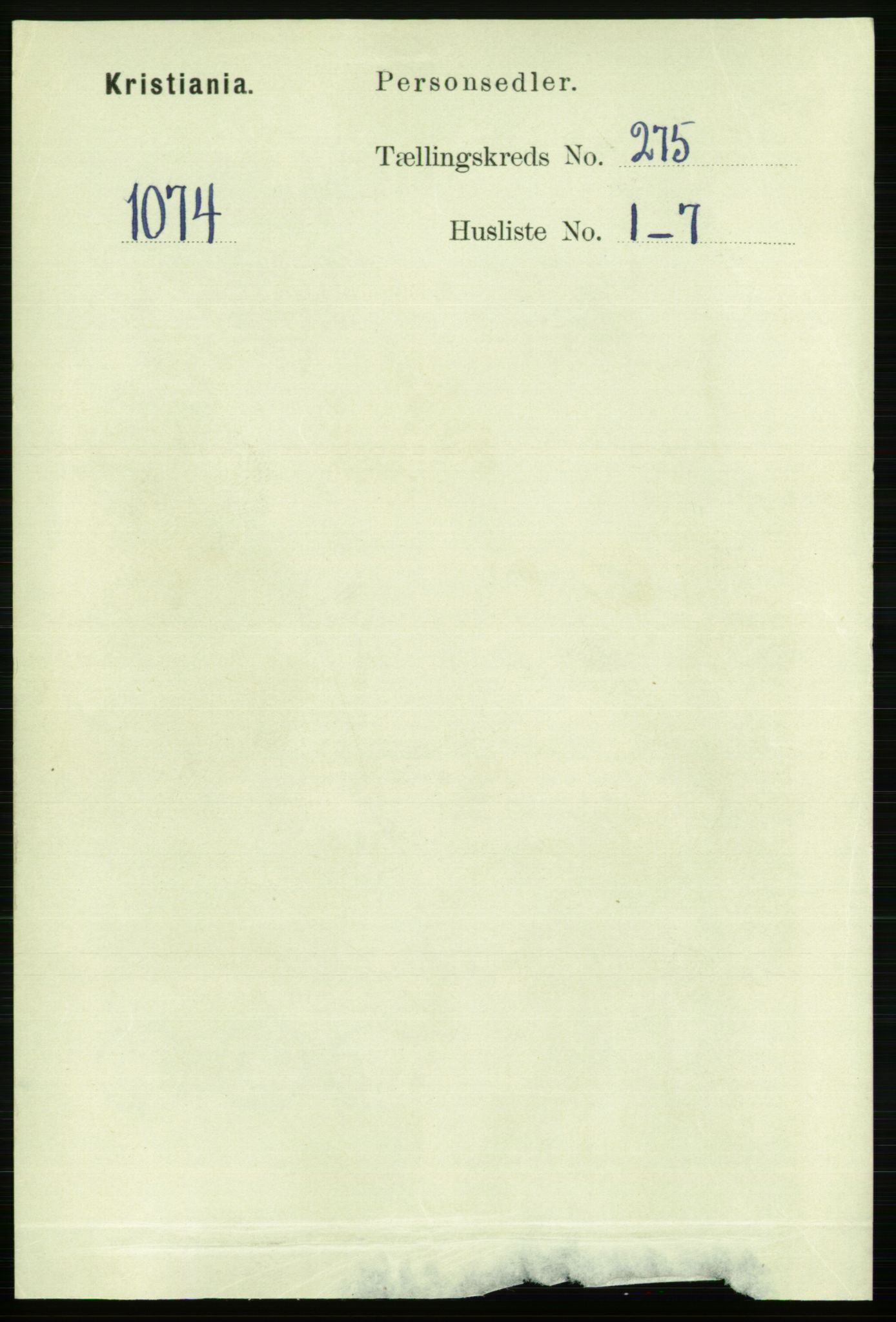 RA, Folketelling 1891 for 0301 Kristiania kjøpstad, 1891, s. 166937