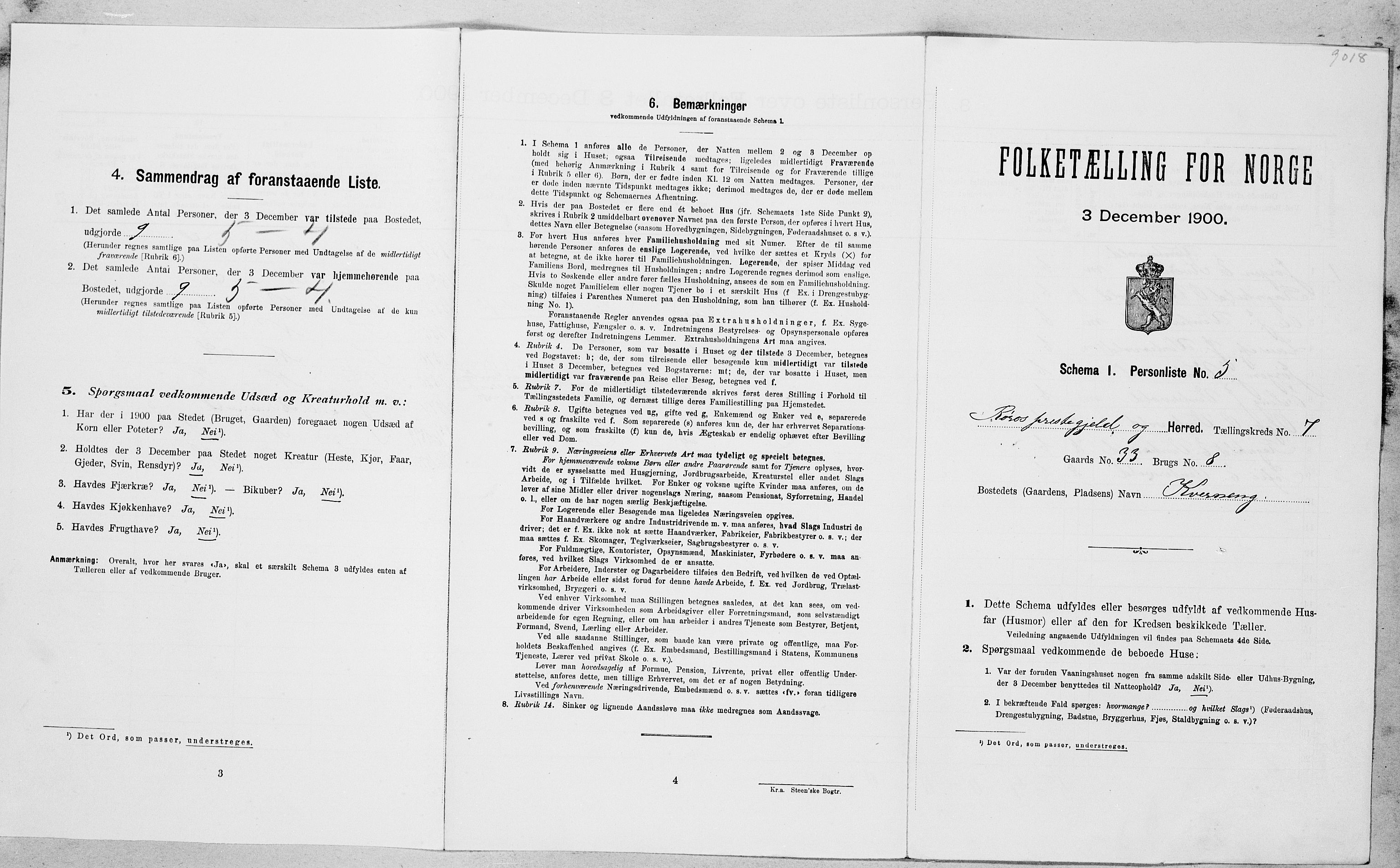 SAT, Folketelling 1900 for 1640 Røros herred, 1900, s. 868