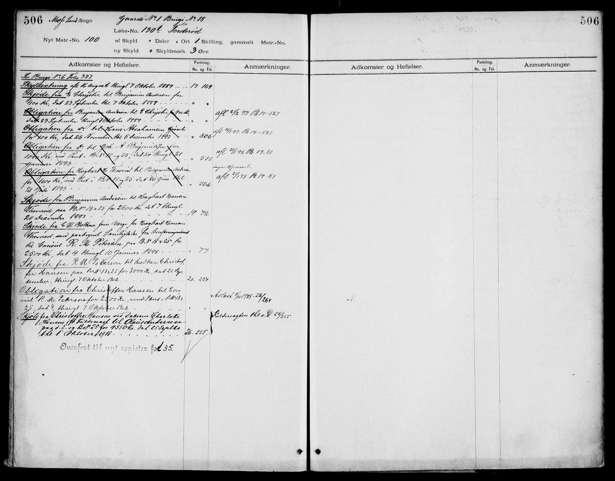 Moss sorenskriveri, SAO/A-10168: Panteregister nr. IV 3b, 1769-1926, s. 506