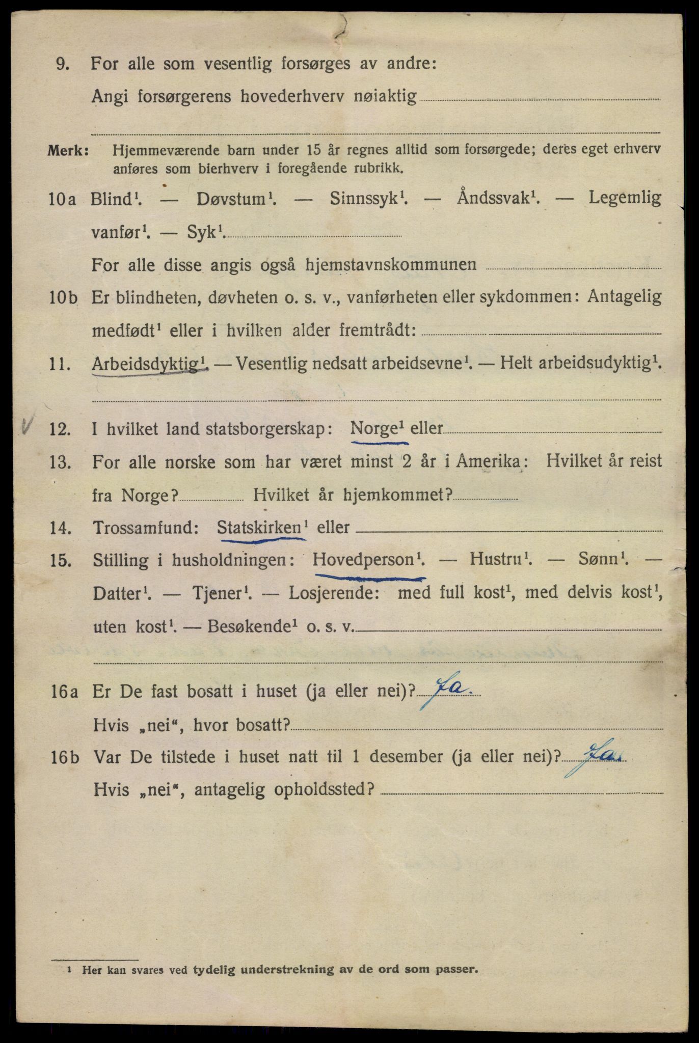 SAO, Folketelling 1920 for 0301 Kristiania kjøpstad, 1920, s. 417092