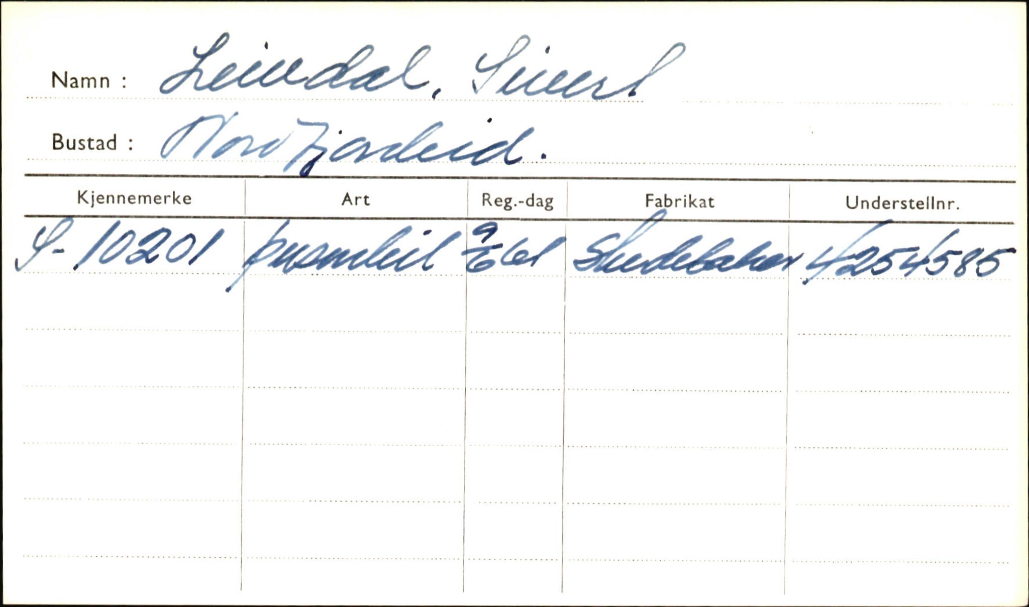 Statens vegvesen, Sogn og Fjordane vegkontor, SAB/A-5301/4/F/L0001B: Eigarregister Fjordane til 1.6.1961, 1930-1961, s. 492