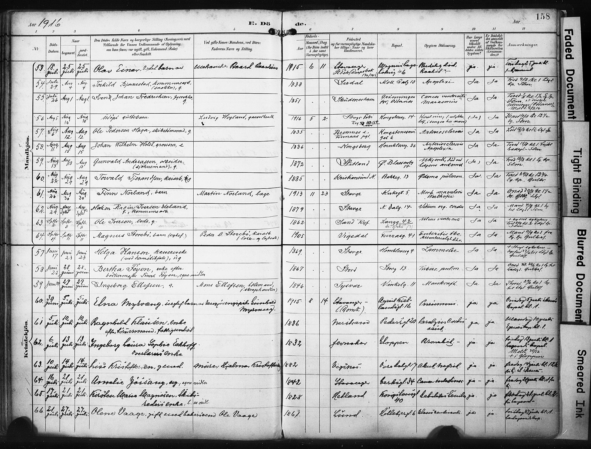 St. Petri sokneprestkontor, AV/SAST-A-101813/001/30/30BA/L0022: Ministerialbok nr. A 22, 1895-1919, s. 158
