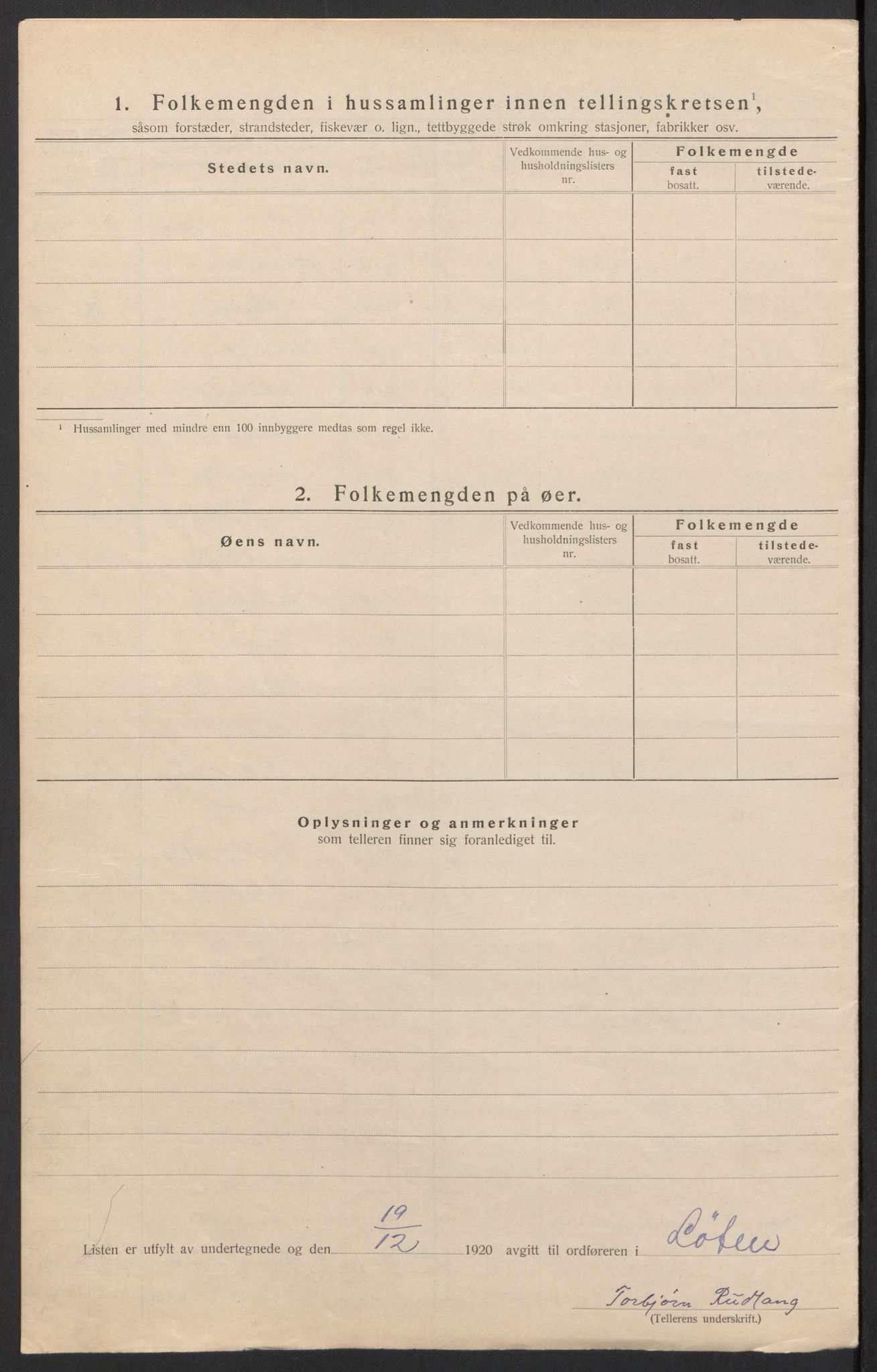 SAH, Folketelling 1920 for 0415 Løten herred, 1920, s. 15