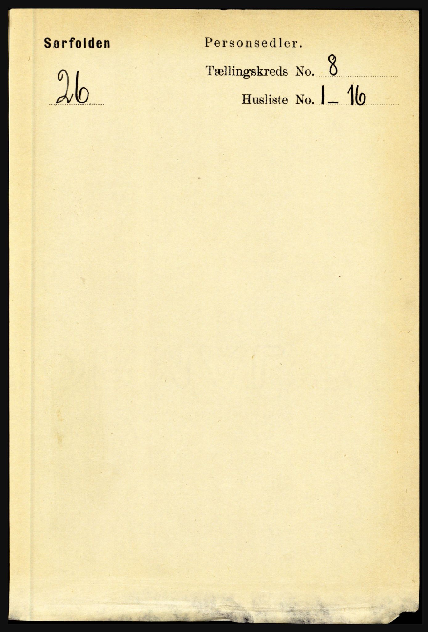 RA, Folketelling 1891 for 1845 Sørfold herred, 1891, s. 2552