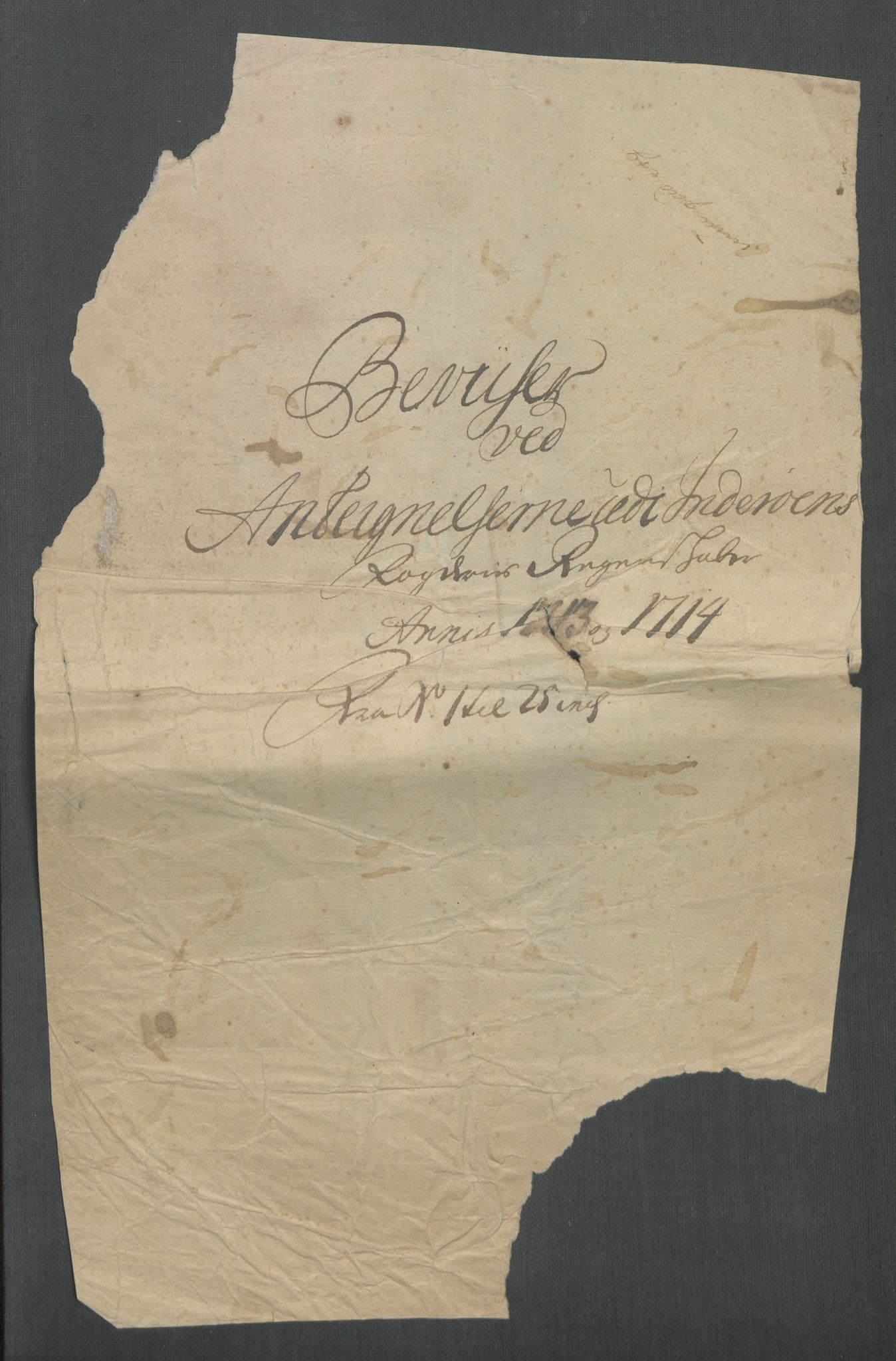 Rentekammeret inntil 1814, Reviderte regnskaper, Fogderegnskap, AV/RA-EA-4092/R63/L4322: Fogderegnskap Inderøy, 1714, s. 403