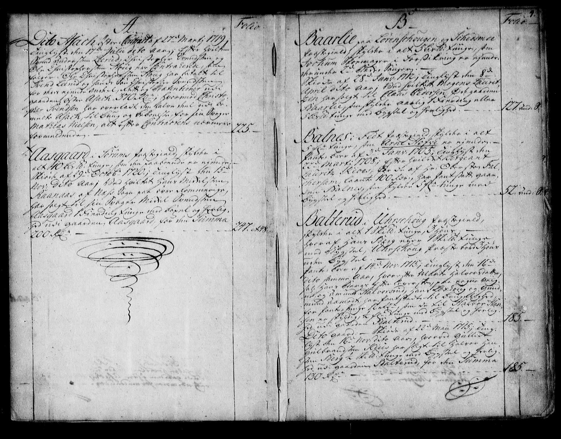 Nedre Romerike sorenskriveri, SAO/A-10469/G/Ga/Gaa/L0002: Panteregister nr. I 2, 1705-1722, s. 4