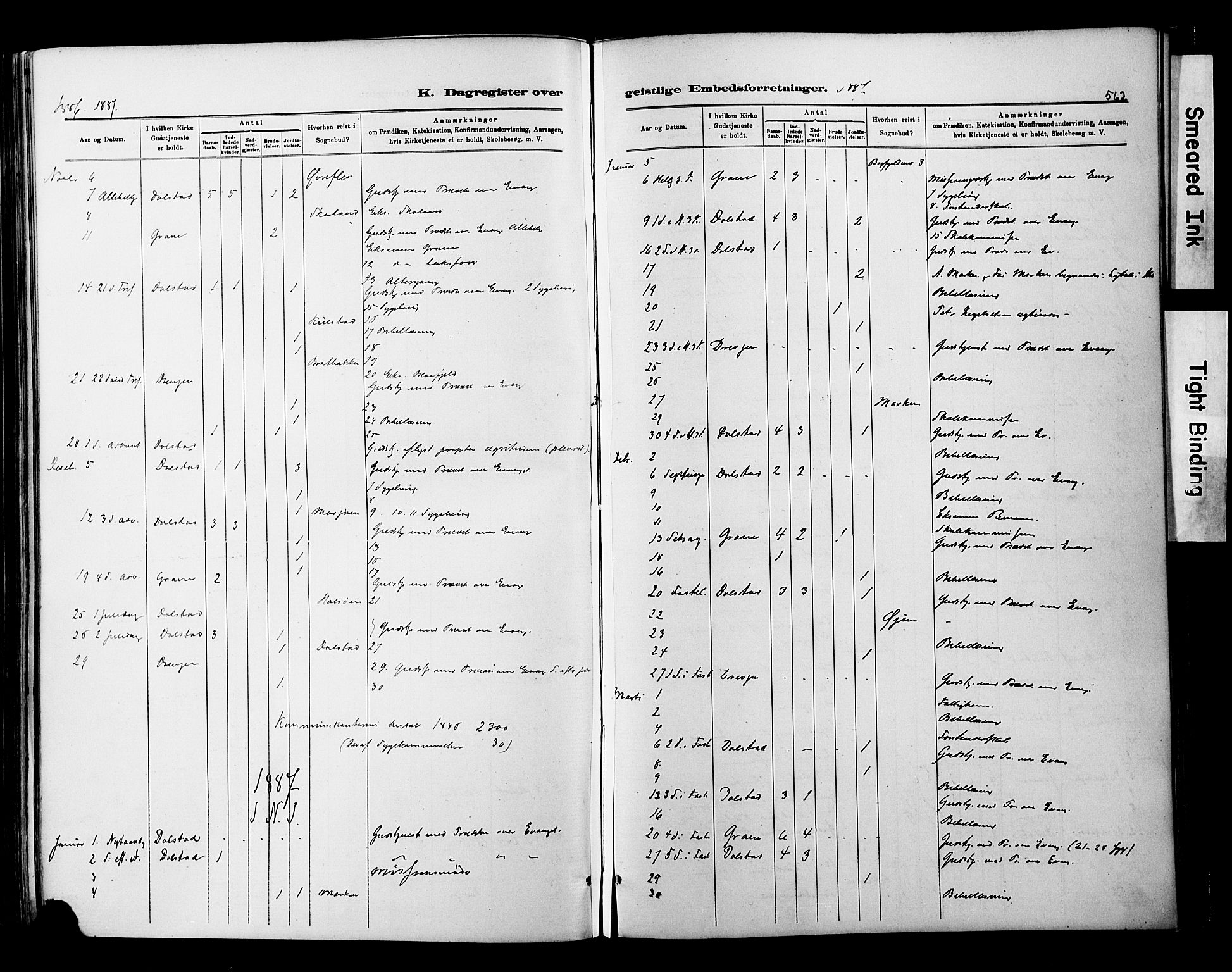 Ministerialprotokoller, klokkerbøker og fødselsregistre - Nordland, SAT/A-1459/820/L0295: Ministerialbok nr. 820A16, 1880-1896, s. 562