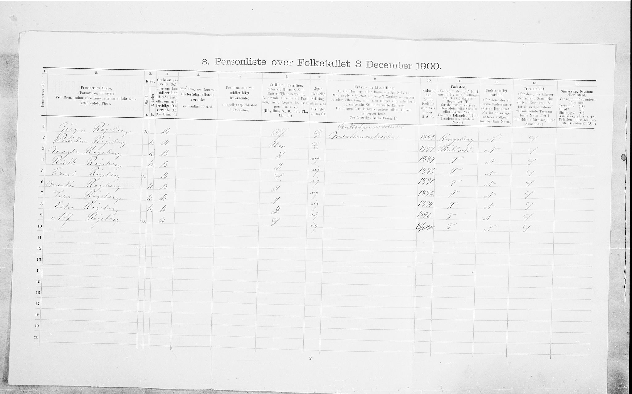 SAO, Folketelling 1900 for 0301 Kristiania kjøpstad, 1900, s. 89432