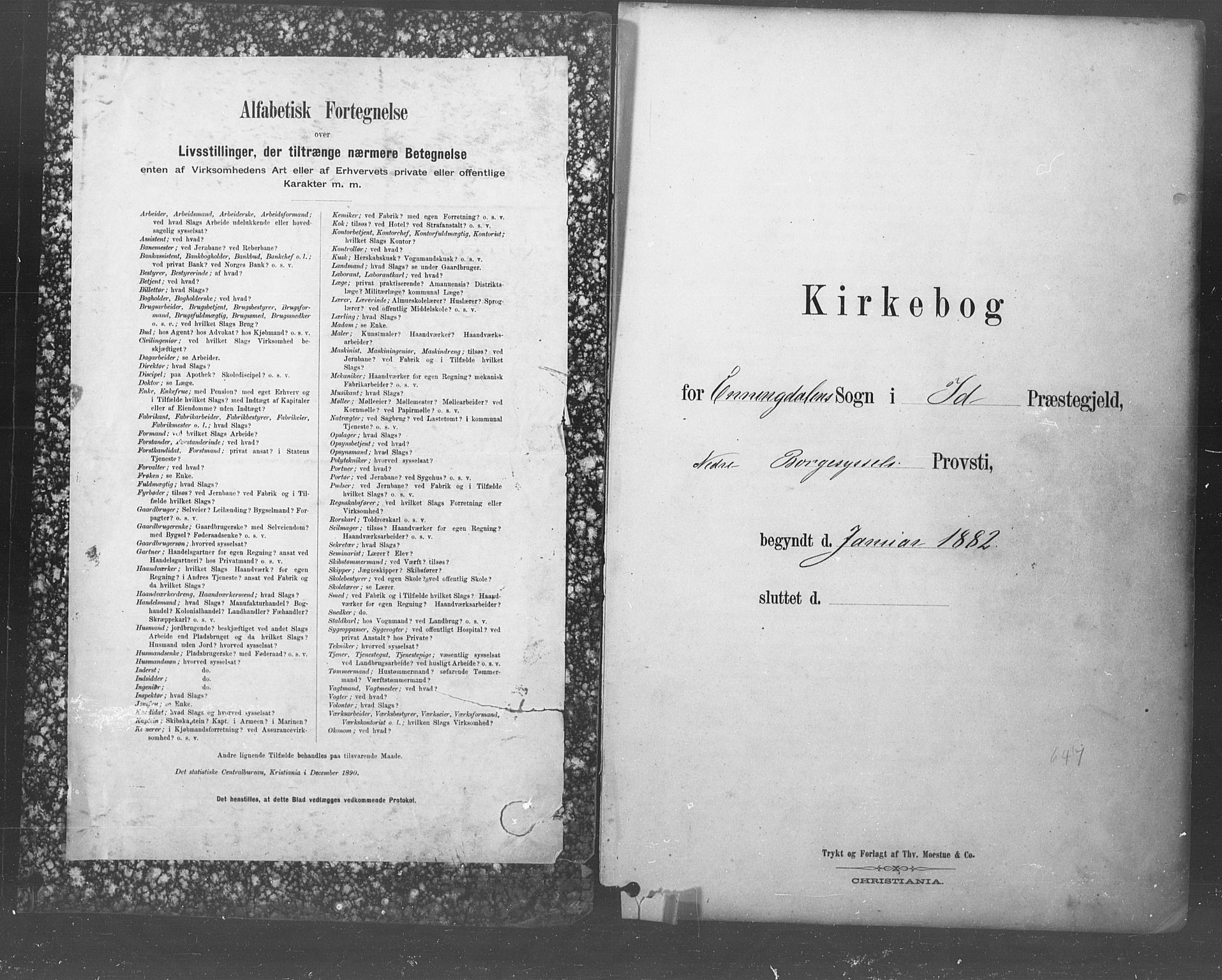 Idd prestekontor Kirkebøker, SAO/A-10911/F/Fb/L0002: Ministerialbok nr. II 2, 1882-1923